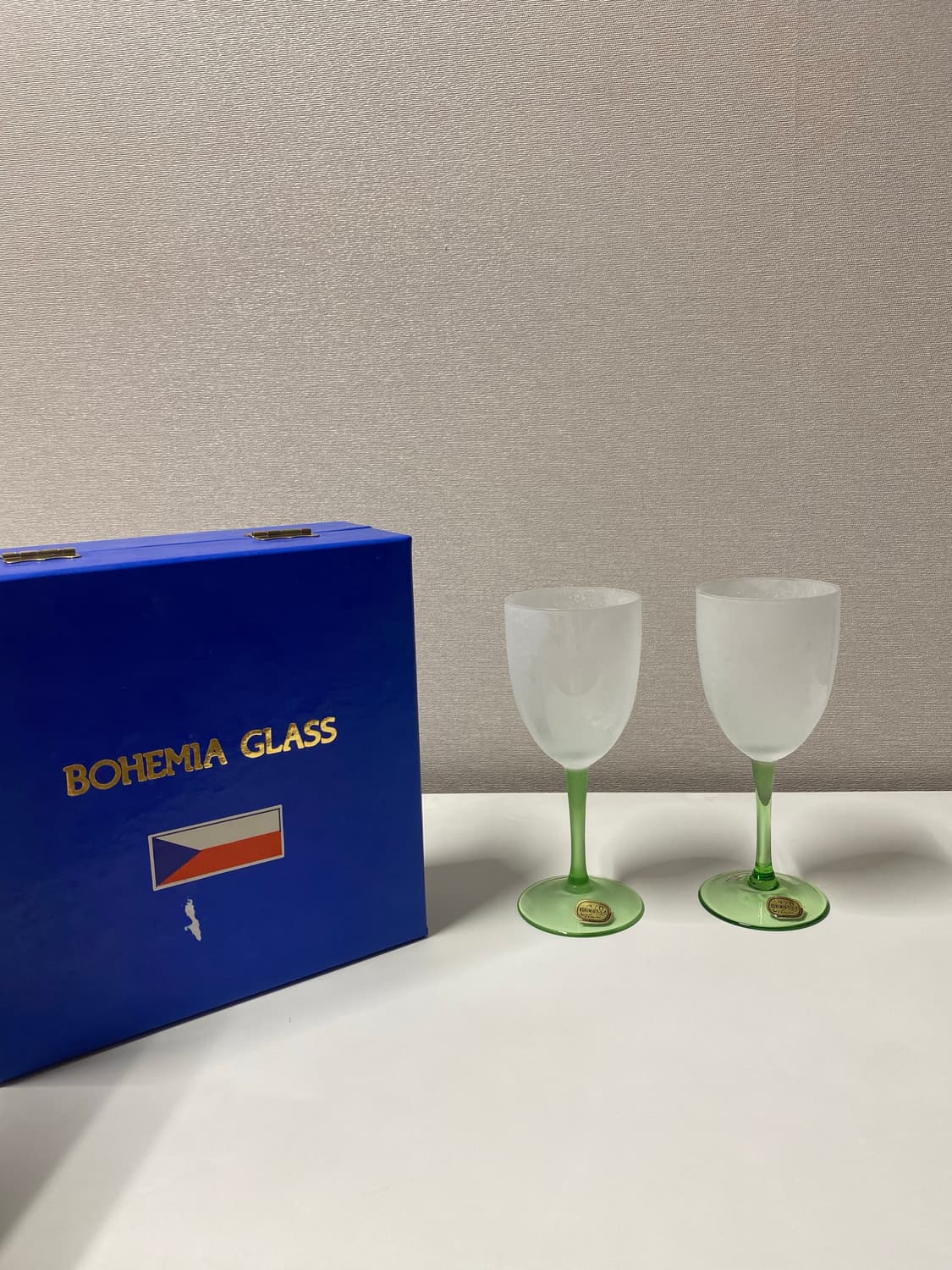 미사용 체코 보헤미아 와인잔 글라스 세트 상품이미지3