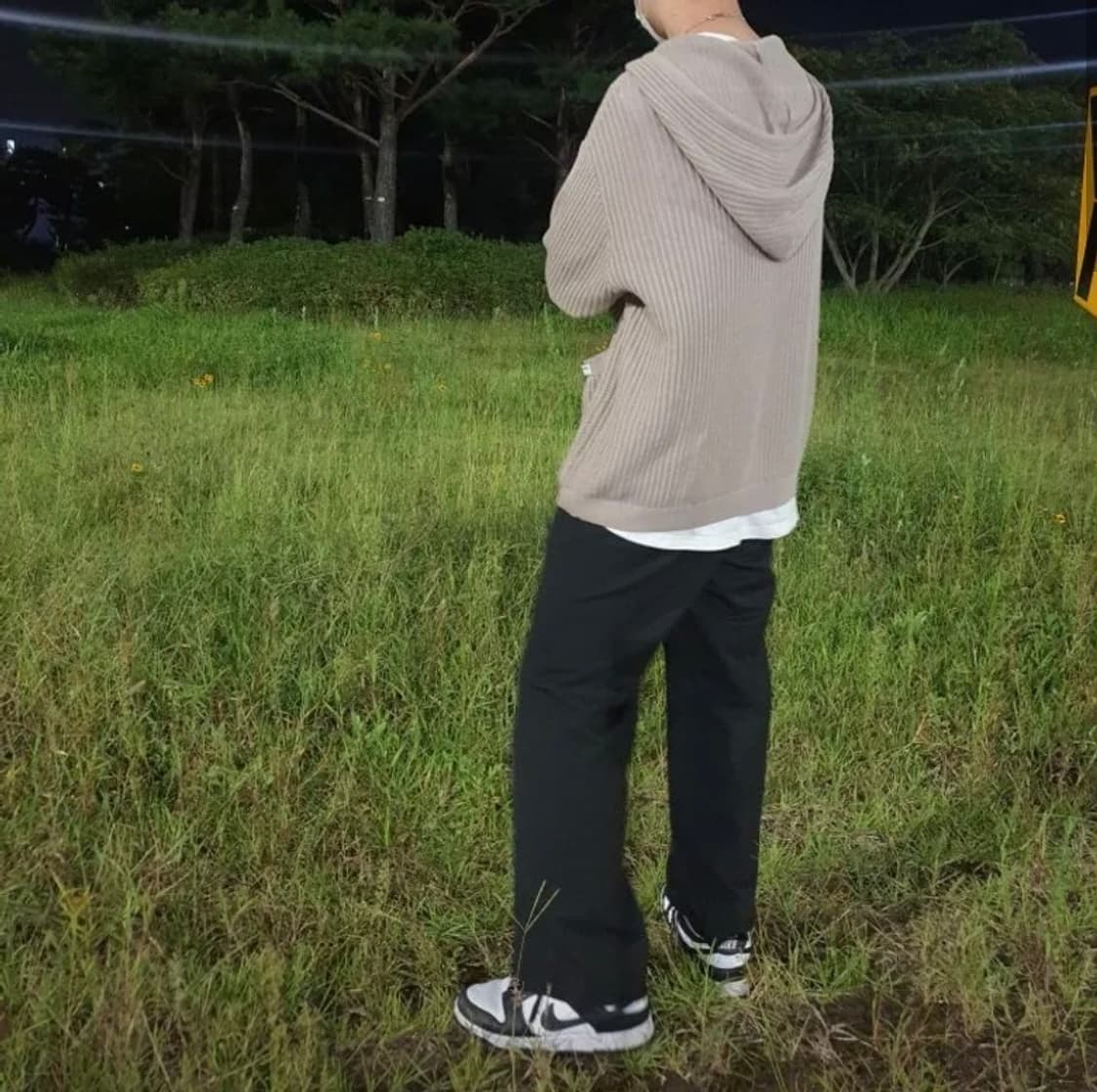 [100]LMC KNIT ZIP-UP HOODIE dark beige 상품이미지1