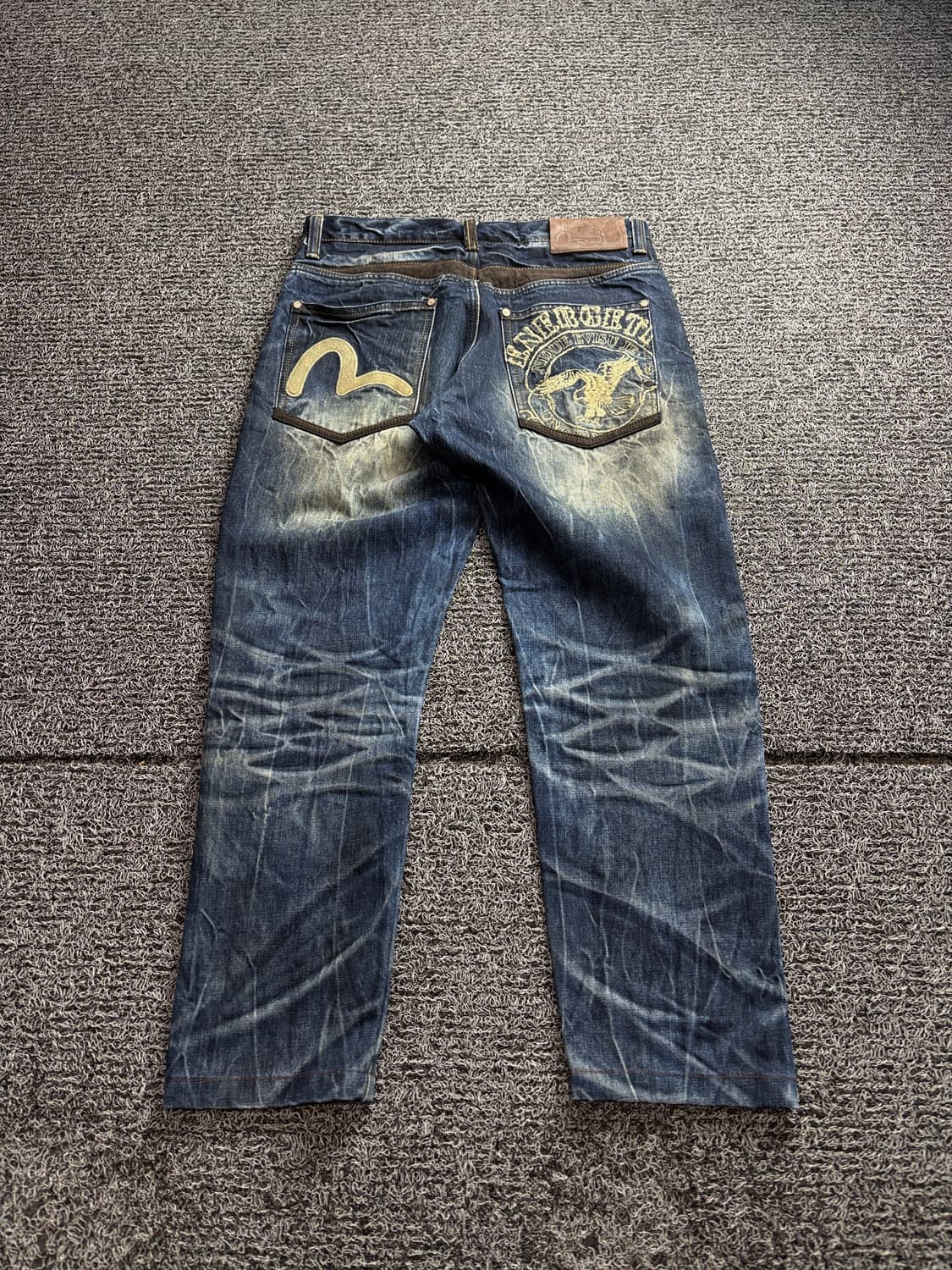 에비수 시그니처 와이드 데저트 워싱 데님 팬츠 2802 상품이미지4