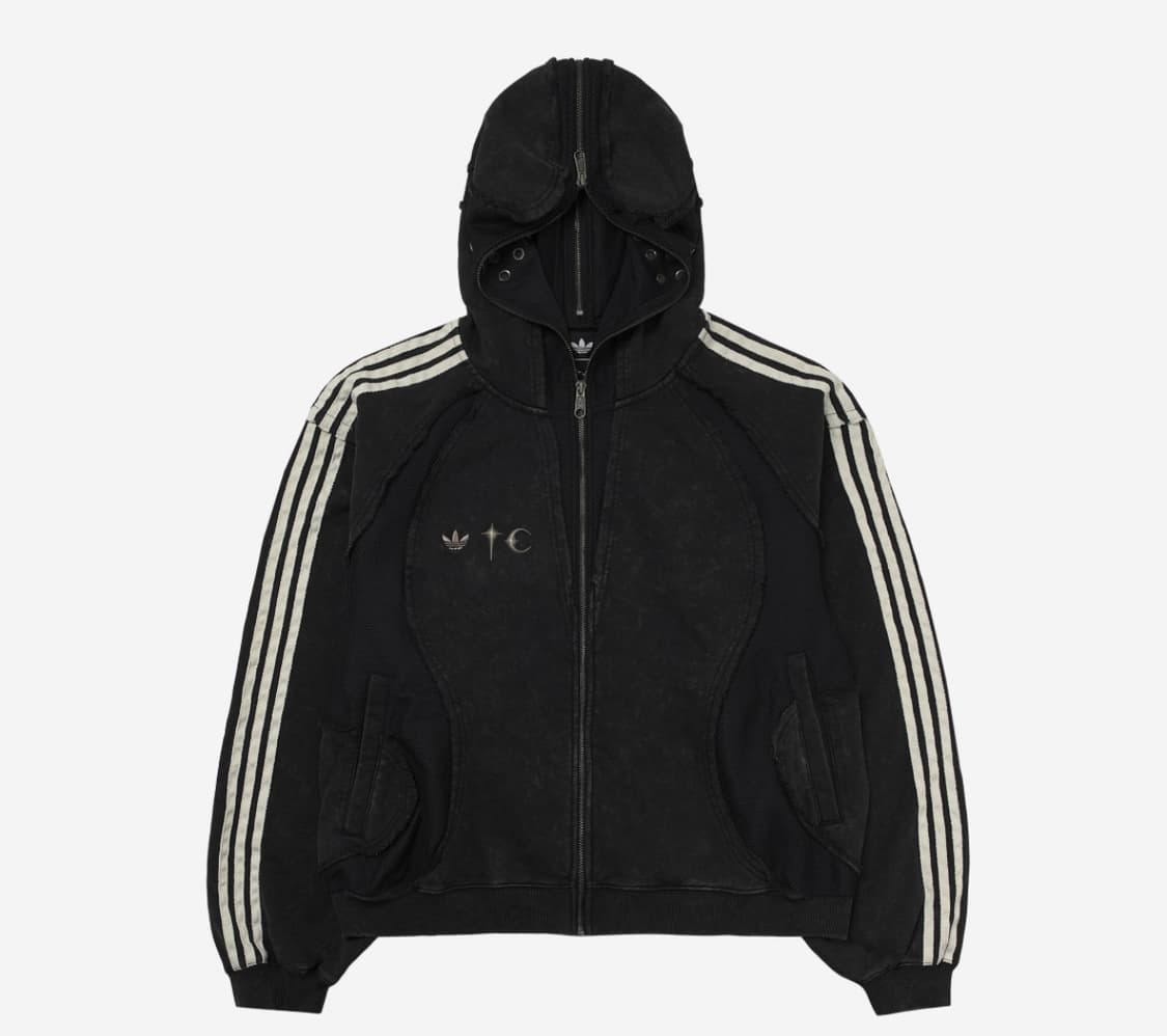 [XL] 아디다스 x 떠그 클럽 팀가이스트 스웨트 후드 집업 블랙 - K 상품이미지1