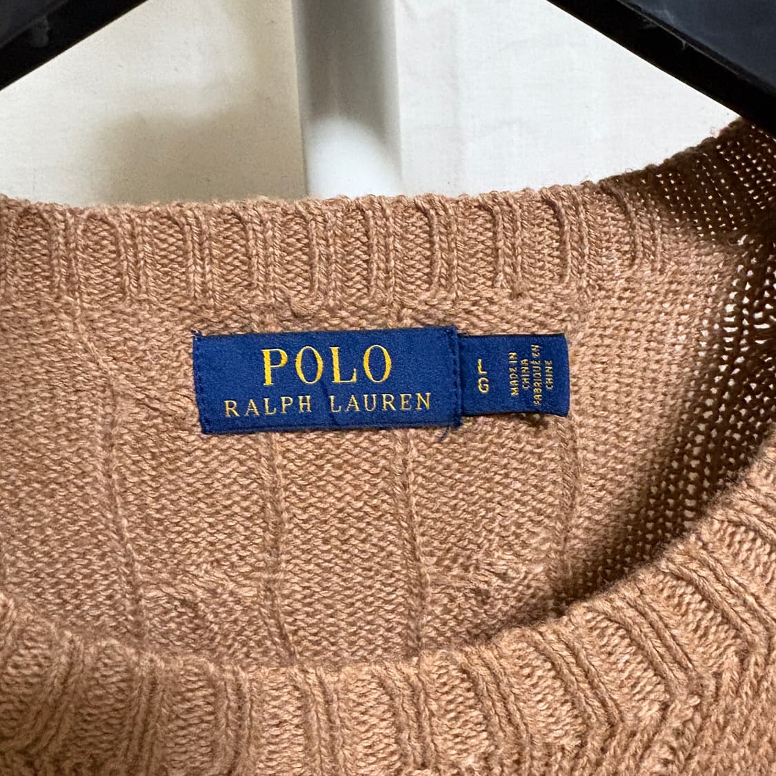 폴로 랄프로렌 케이블 니트 / 브라운, L 상품이미지4
