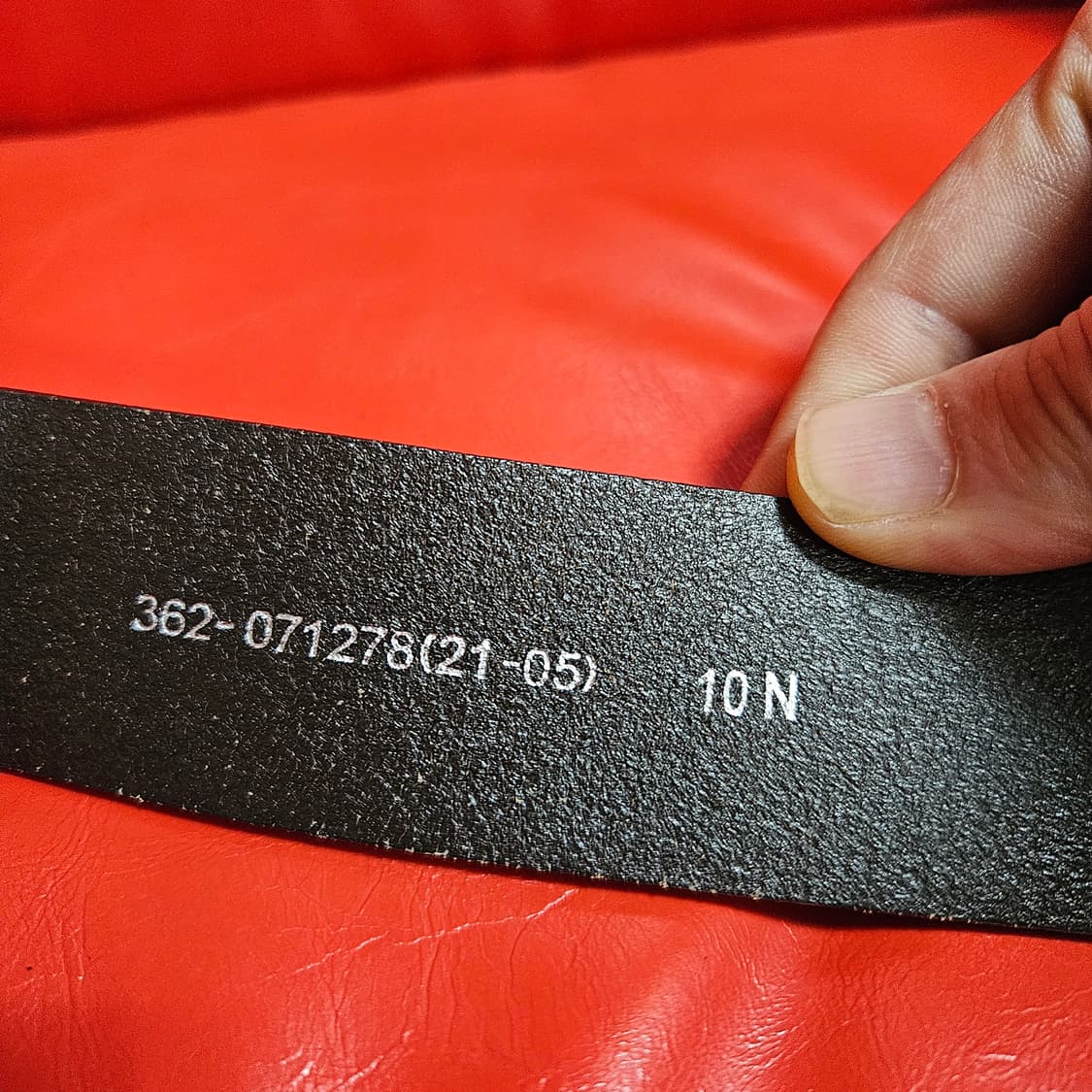 제뉴인 레더 이태리 볼드 스트렙 브라운 벨트 10N size 상품이미지3