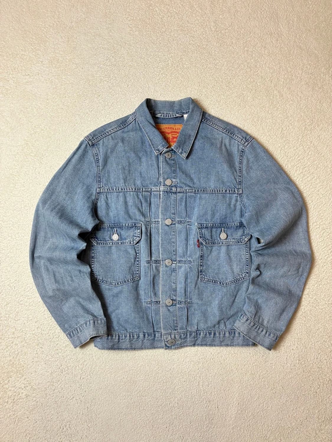 리바이스 1953 타입 2 자켓 미디움 워시 데님 트러커자켓 PN6780 상품이미지1