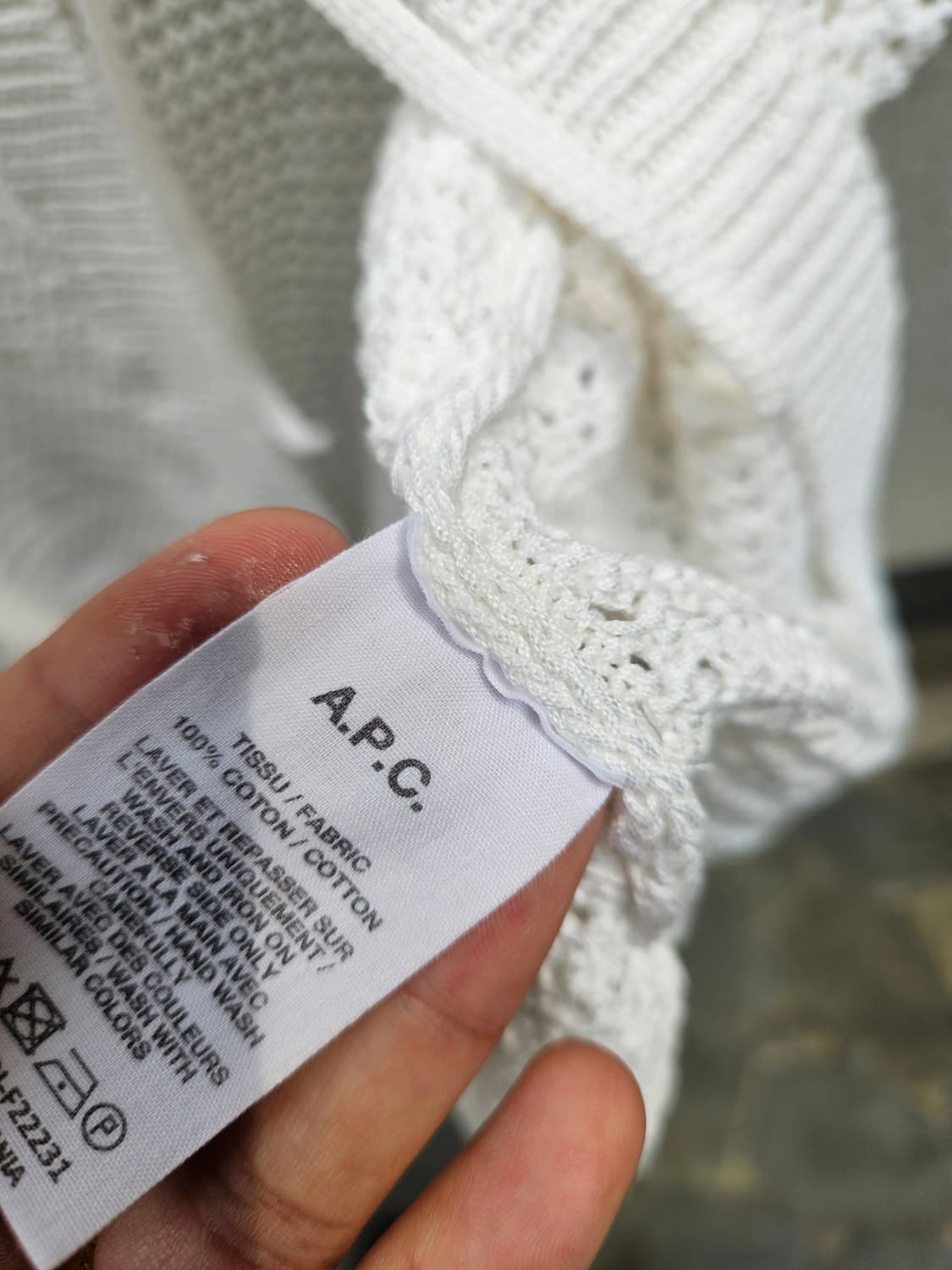 A.P.C 아페쎄 니트 반팔 가디건 상품이미지5