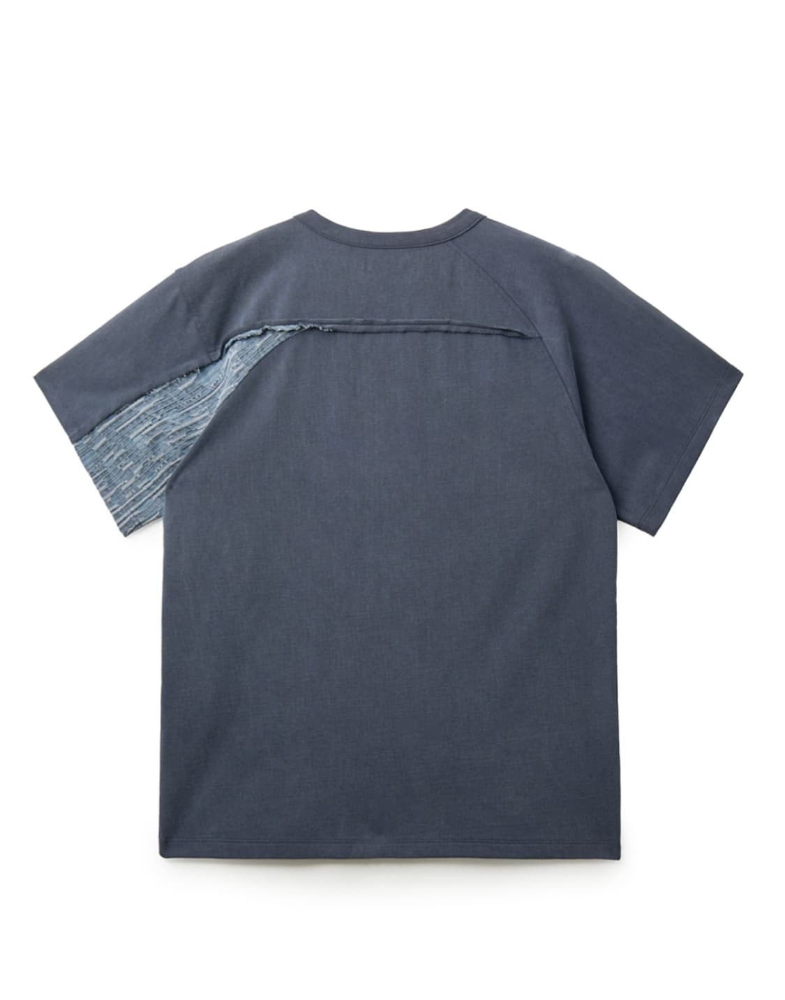 해칭룸 Curved Henley Neck Tee Blue 반팔 상품이미지2