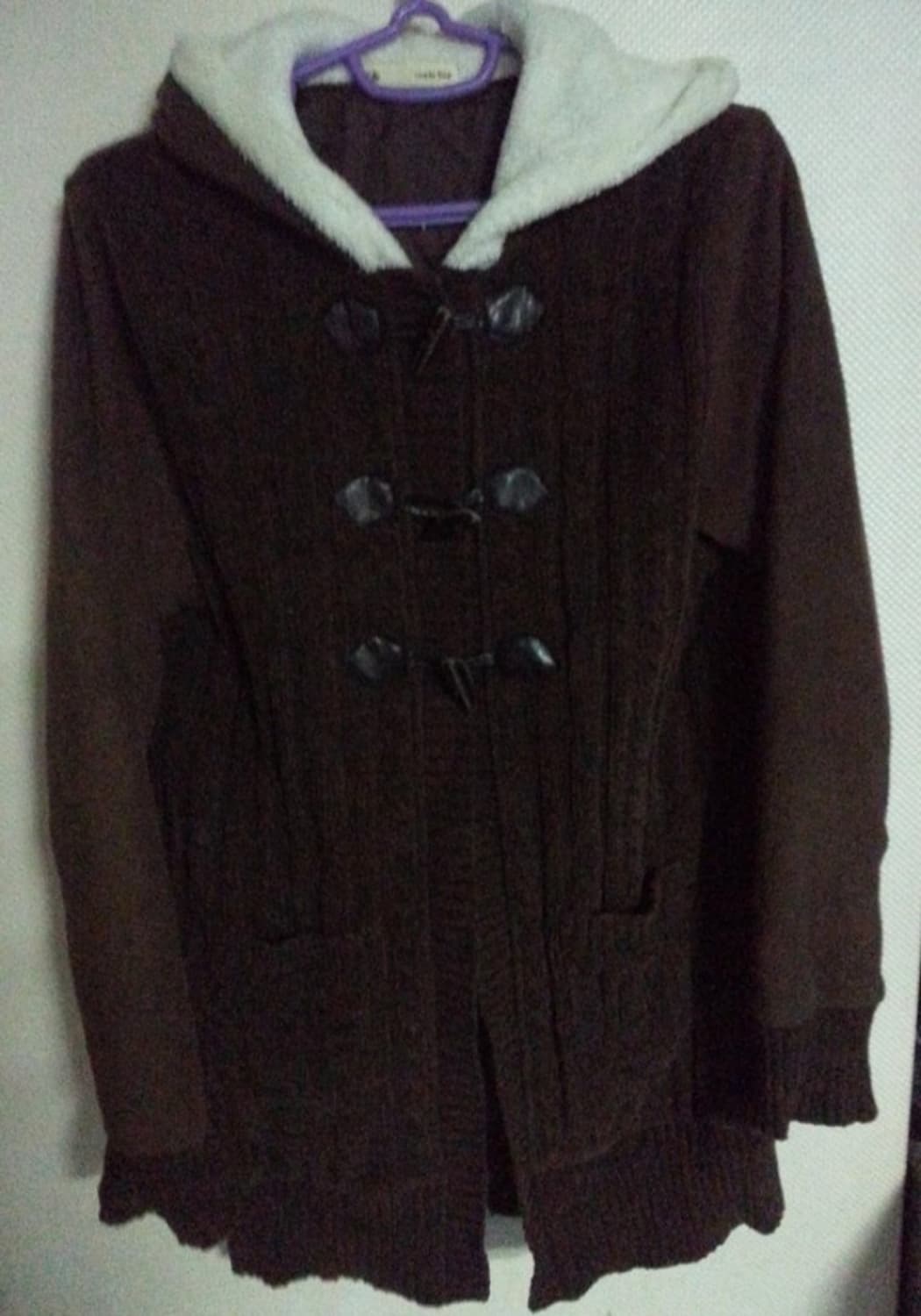 maple feel 털후드 롱스웨터 가슴둘레 79-87 상품이미지1