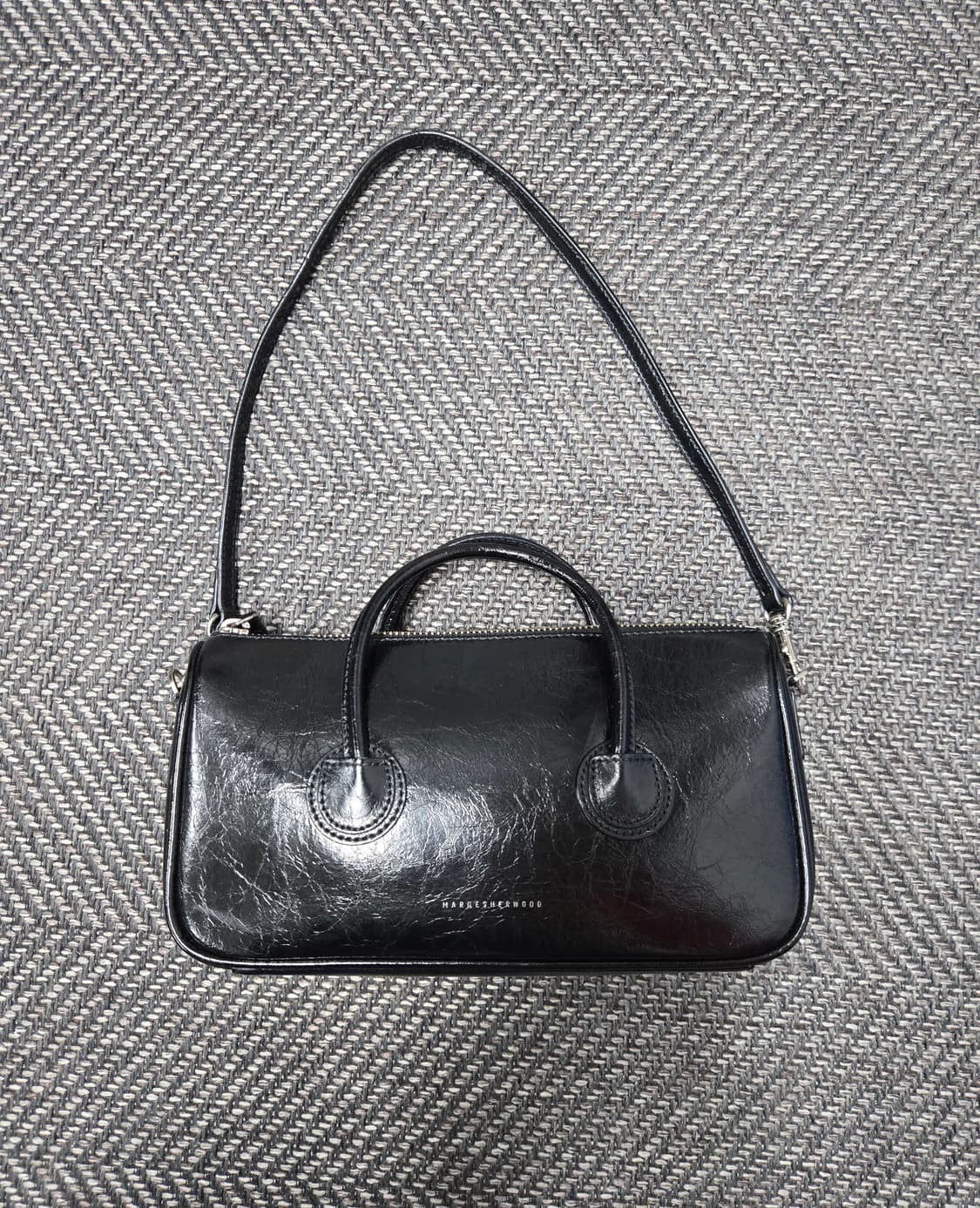 마지셔우드 지퍼 스몰 블랙 크링클 백 상품이미지1