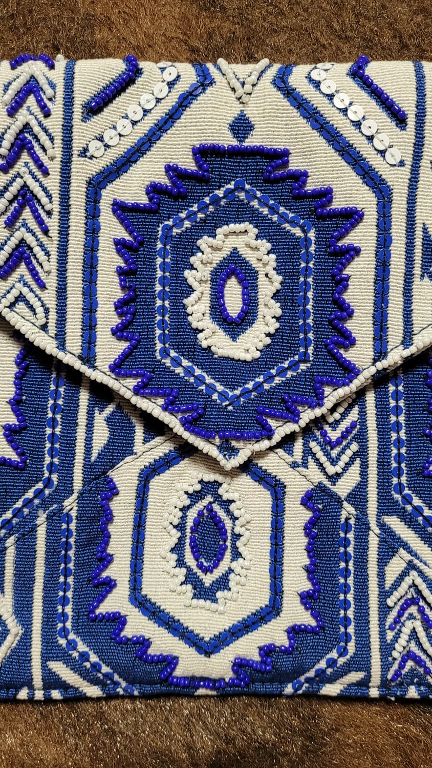 아즈텍 문양 비즈 클러치백  상품이미지5