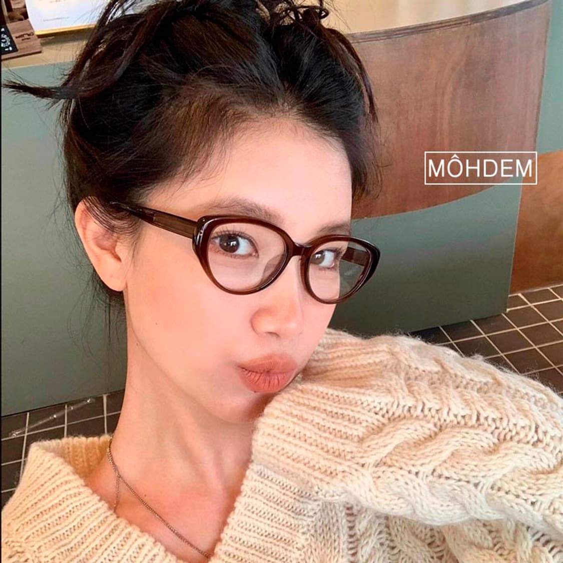 [연말한정🤎]뿔테안경 긱시크 무드 아이웨어 상품이미지1