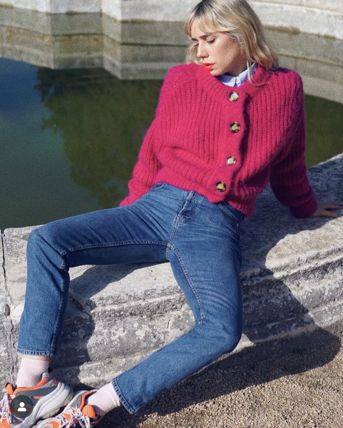 Bimba y lola빔바이롤라 오렌지 청키 스니커즈 38 상품이미지3