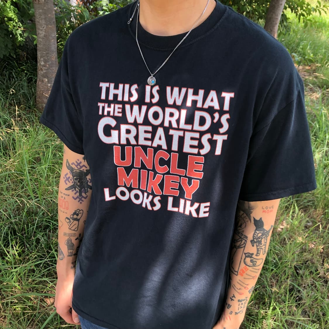 Heavy Cotton vintage T-shirts Navy 상품이미지1