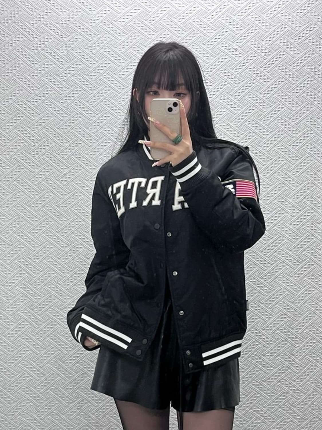 스타터 올드스쿨 레트로 성조기 스타디움 바시티자켓 M C09658 상품이미지1