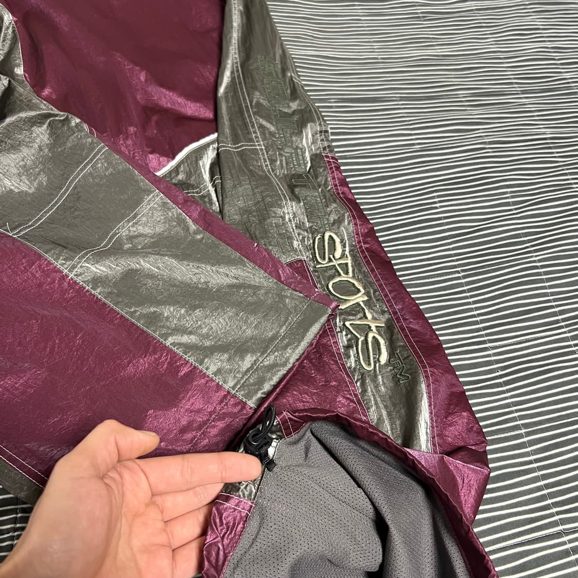 스컬프터 모터 트랙 팬츠 딥레드/차콜 XL 상품이미지4