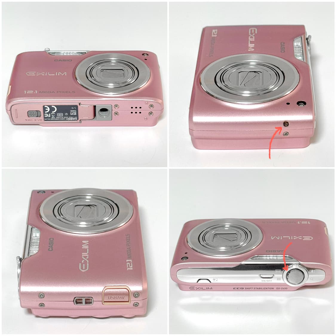 카시오 엑슬림 Z450 베이비핑크 빈티지디카 상품이미지3