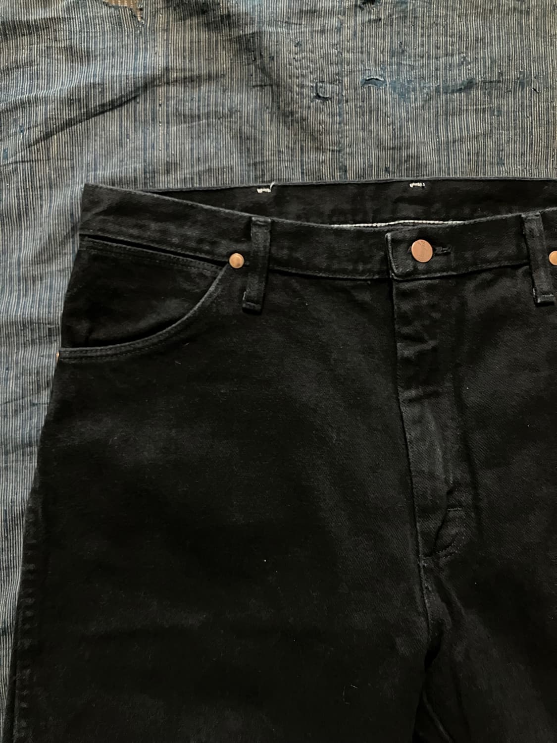 🇺🇸 90s USA 빈티지 랭글러 13MWZWK 블랙 데님 팬츠 상품이미지4