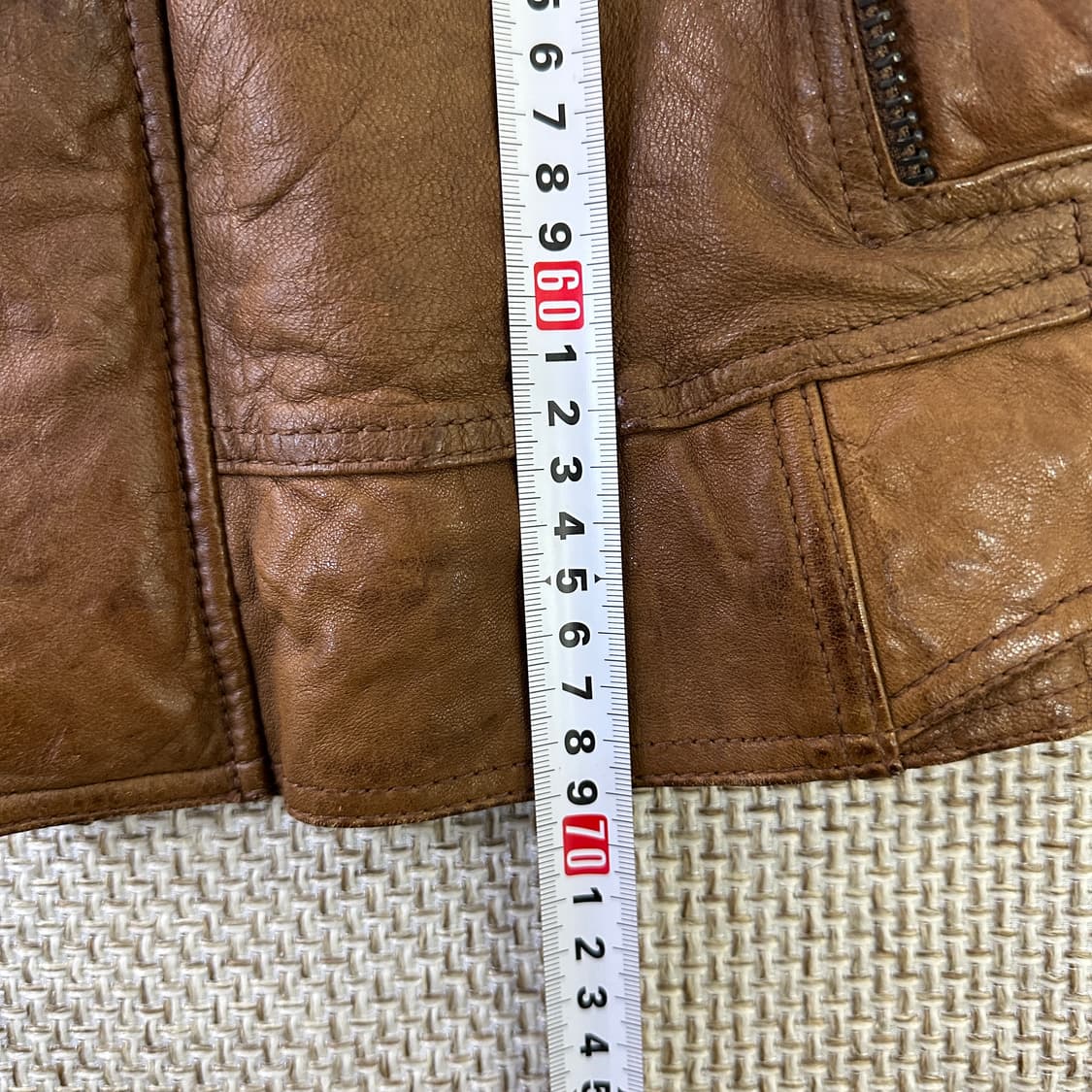 L 게스 빈티지 양가죽 레더 자켓 0326D 상품이미지6