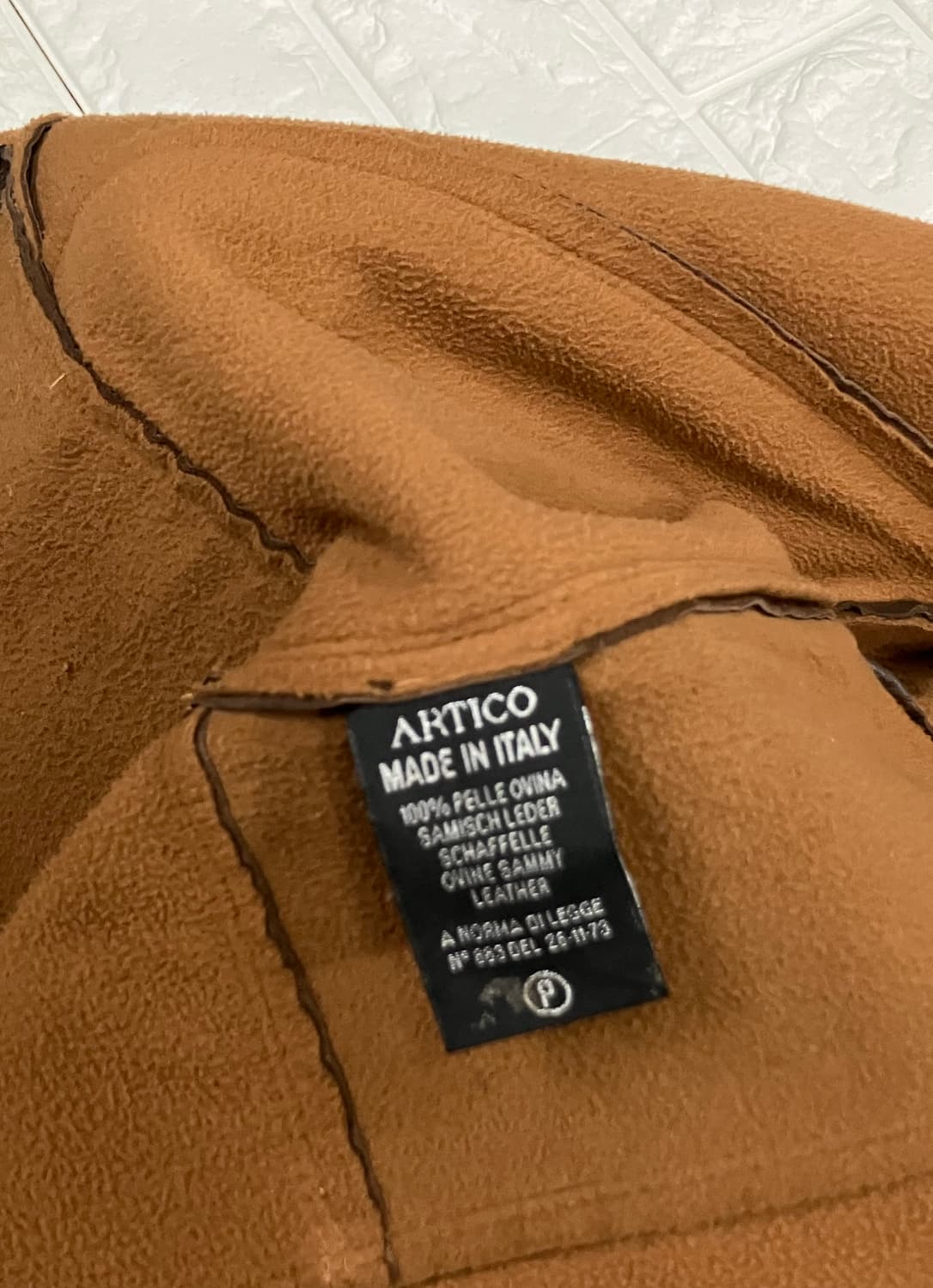 ARTICO 레더 후드 롱 자켓 M-L 상품이미지5