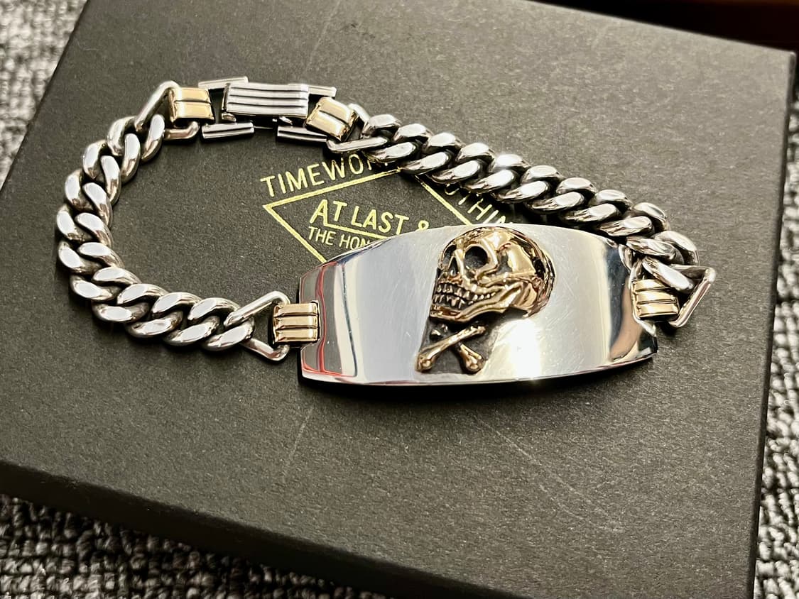 엣라코 AT LAST & CO 스컬콤비 10K 브레이슬릿 풀박스  상품이미지4