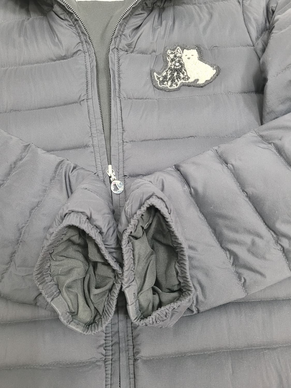 블랙앤화이트 경량 다운 패딩 / 여 L (90) 블랙
 상품이미지7