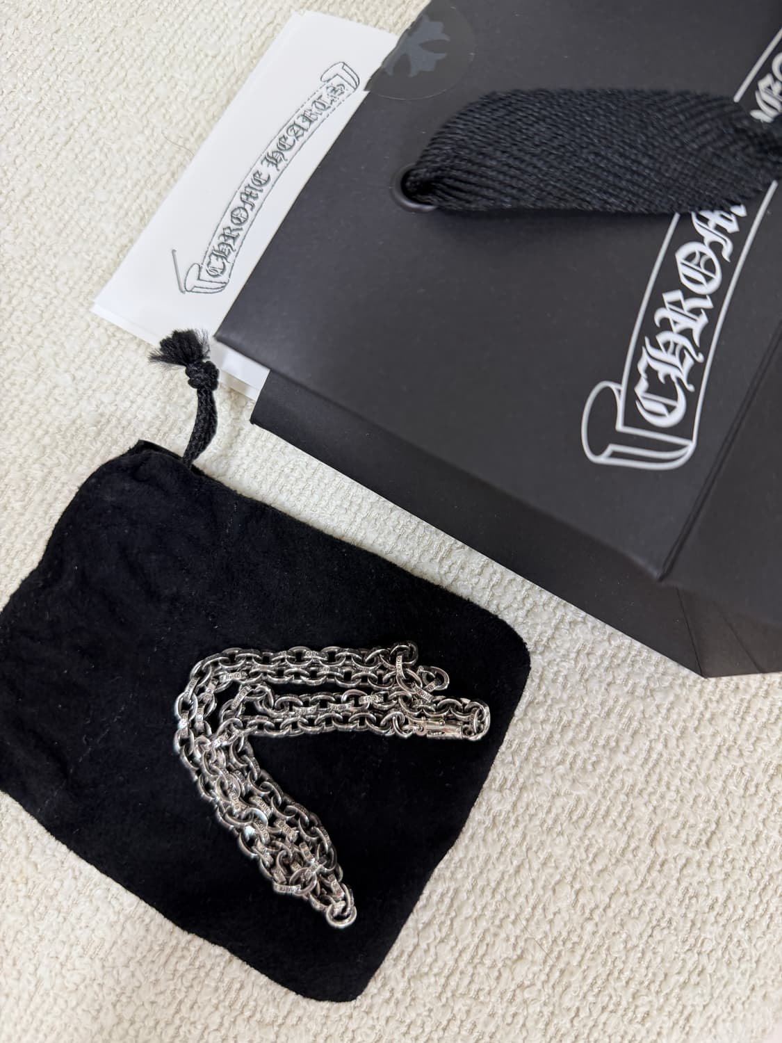 크롬하츠 페이퍼체인 20인치 새제품 상품이미지1