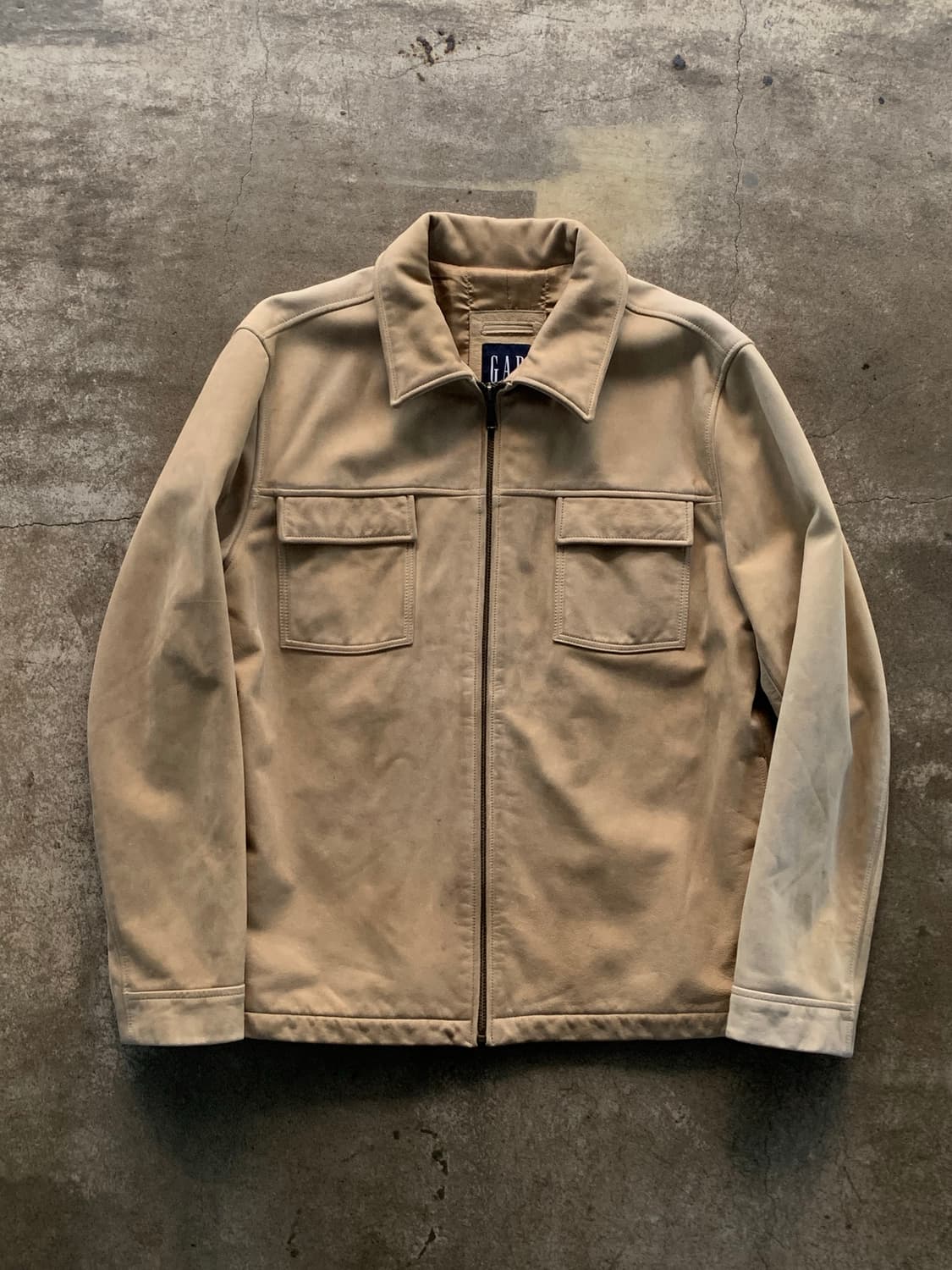 2000s 초반 올드 갭 레더 자켓 상품이미지1