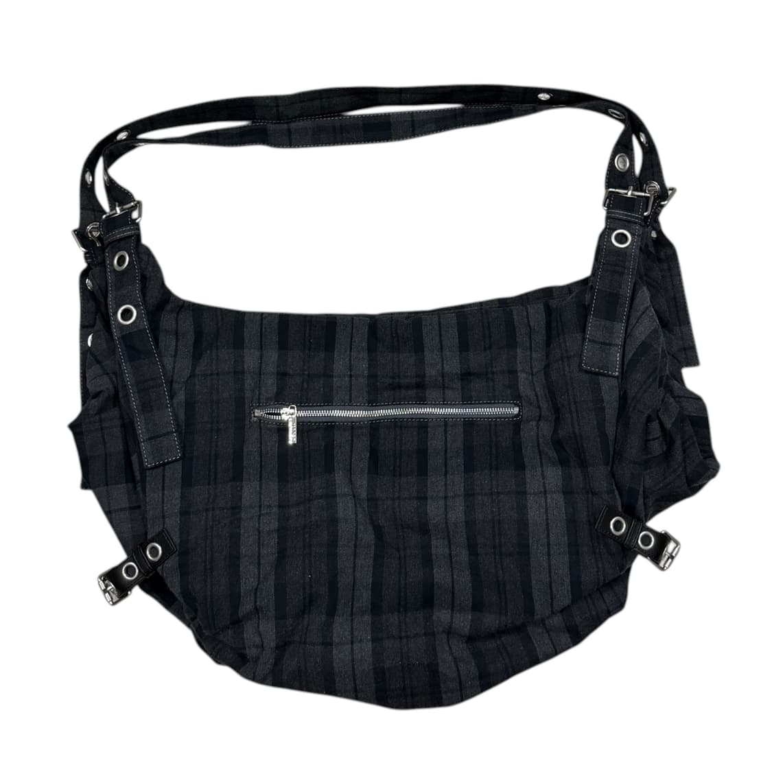 ILLIGO 일리고 레터 빅 숄더백 체크 그레이 가방 상품이미지3