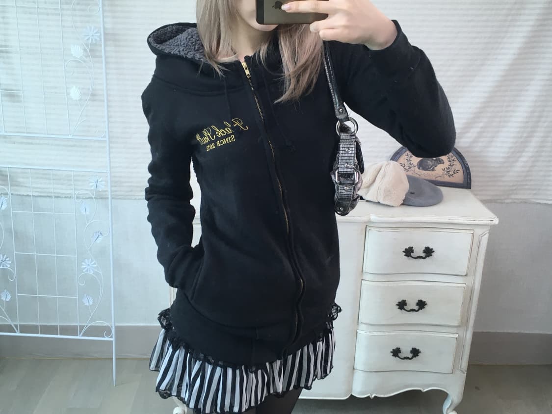 일본빈티지 고스펑크 스컬 후드집업  상품이미지4