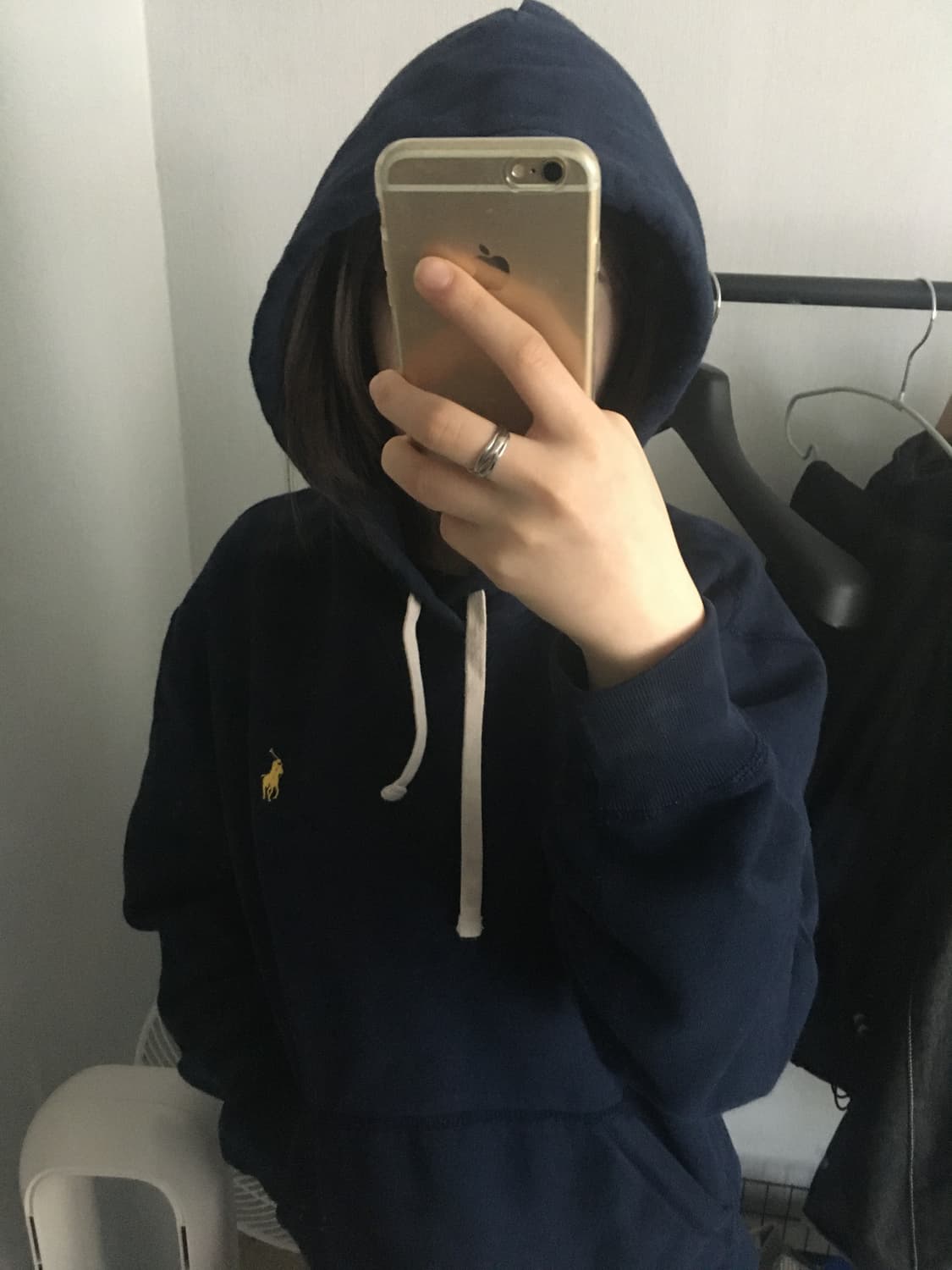 폴로 네이비 후드티 상품이미지4