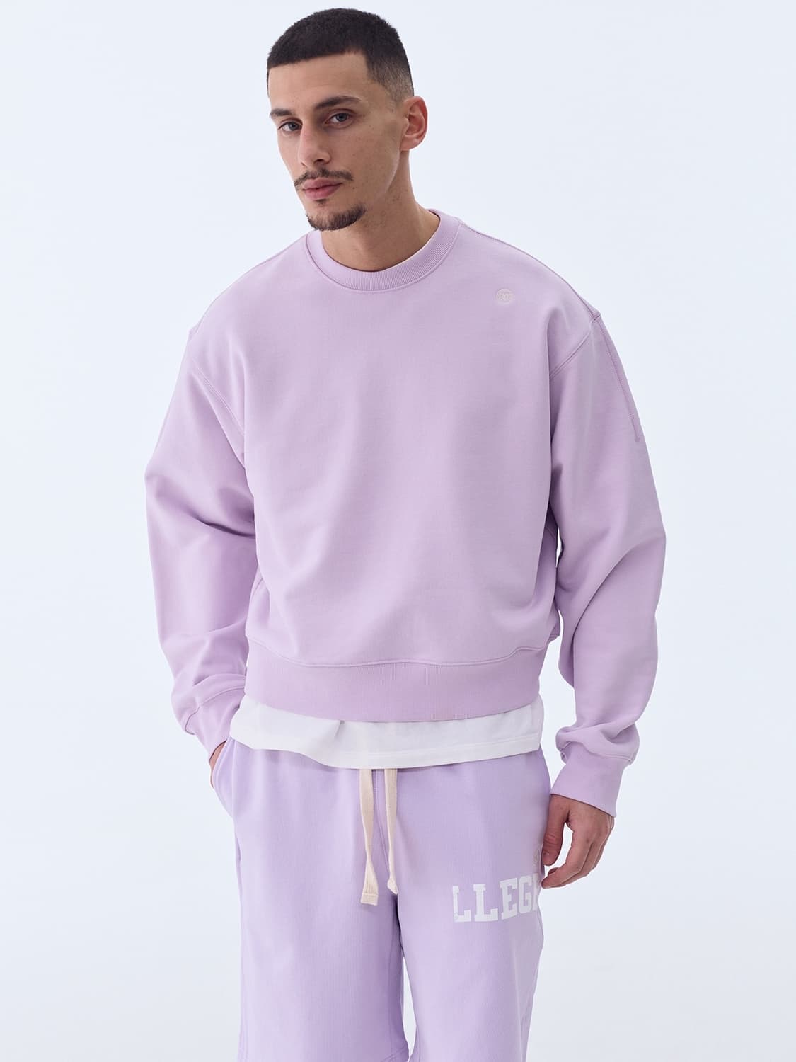 (L) 렉토 크루넥 스웻셔츠 맨투맨 라벤더 상품이미지2