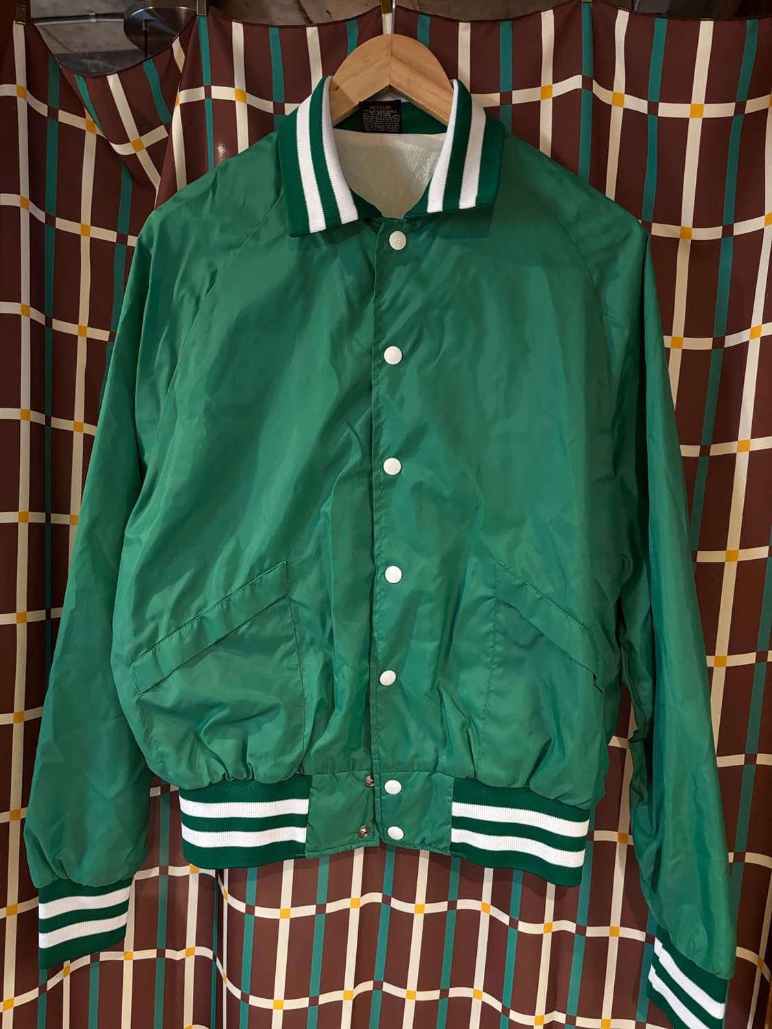 Hilton 빈티지 새틴 봄버 자켓 상품이미지2