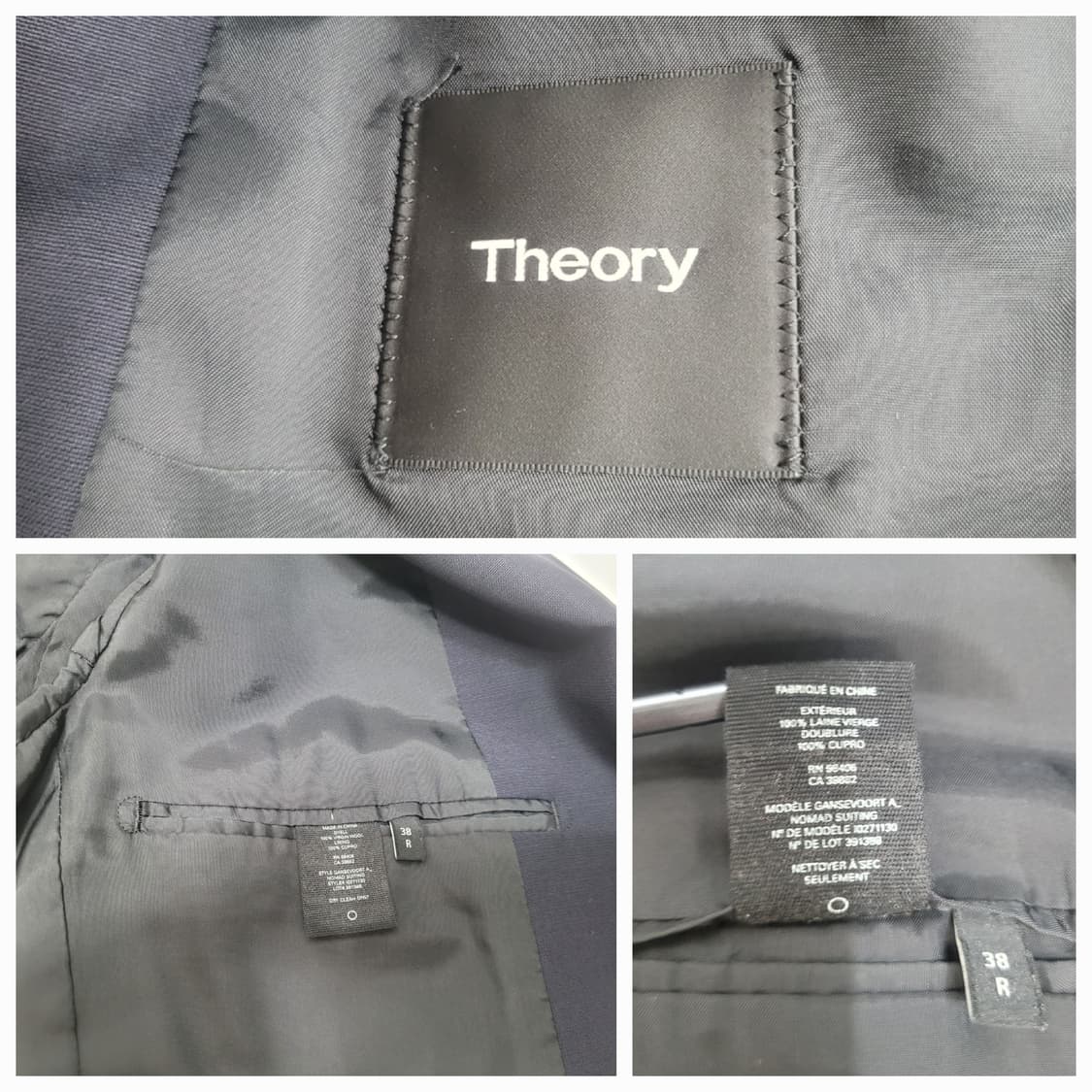 theory 띠어리 버진 울 정장 셋업 / 남 38 R 상품이미지9