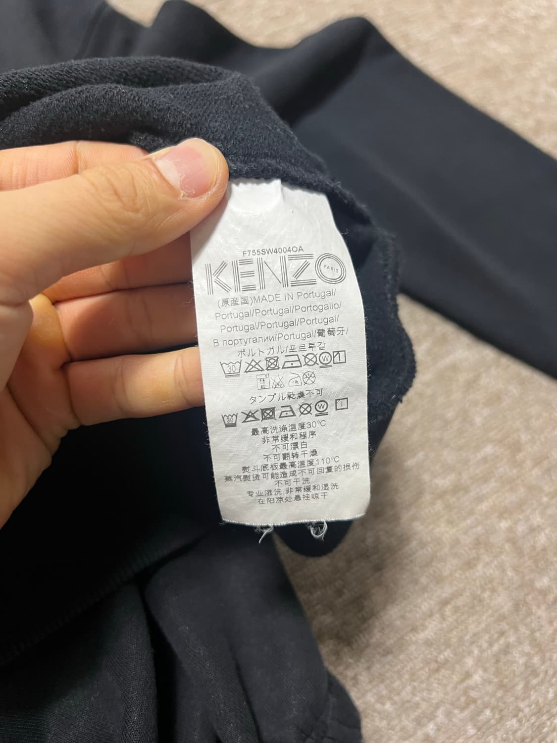 겐조 블랙 프린트 후드티 M 상품이미지5