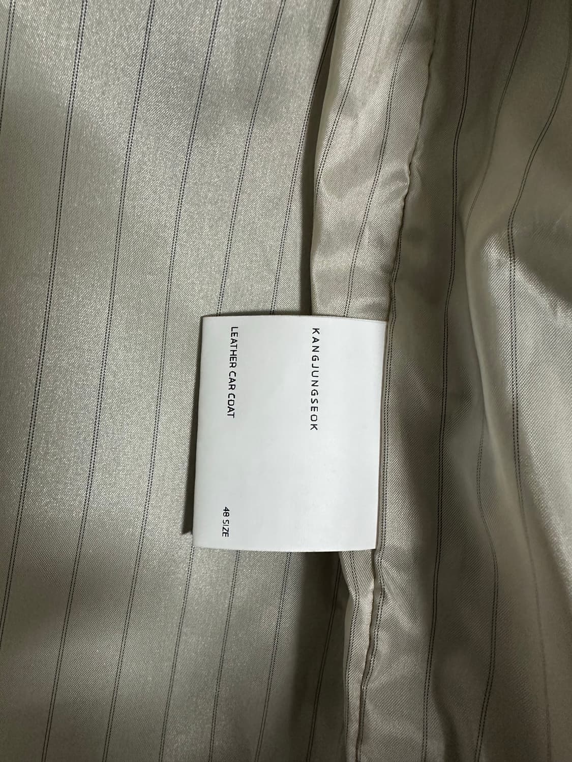 48사이즈) 강정석 퍼머넌트 카코트 상품이미지3