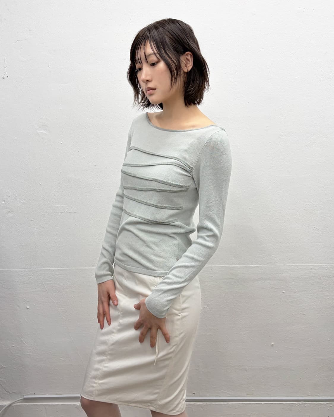 아르마니 익스체인지 파이핑 롱슬리브 니트 상품이미지3