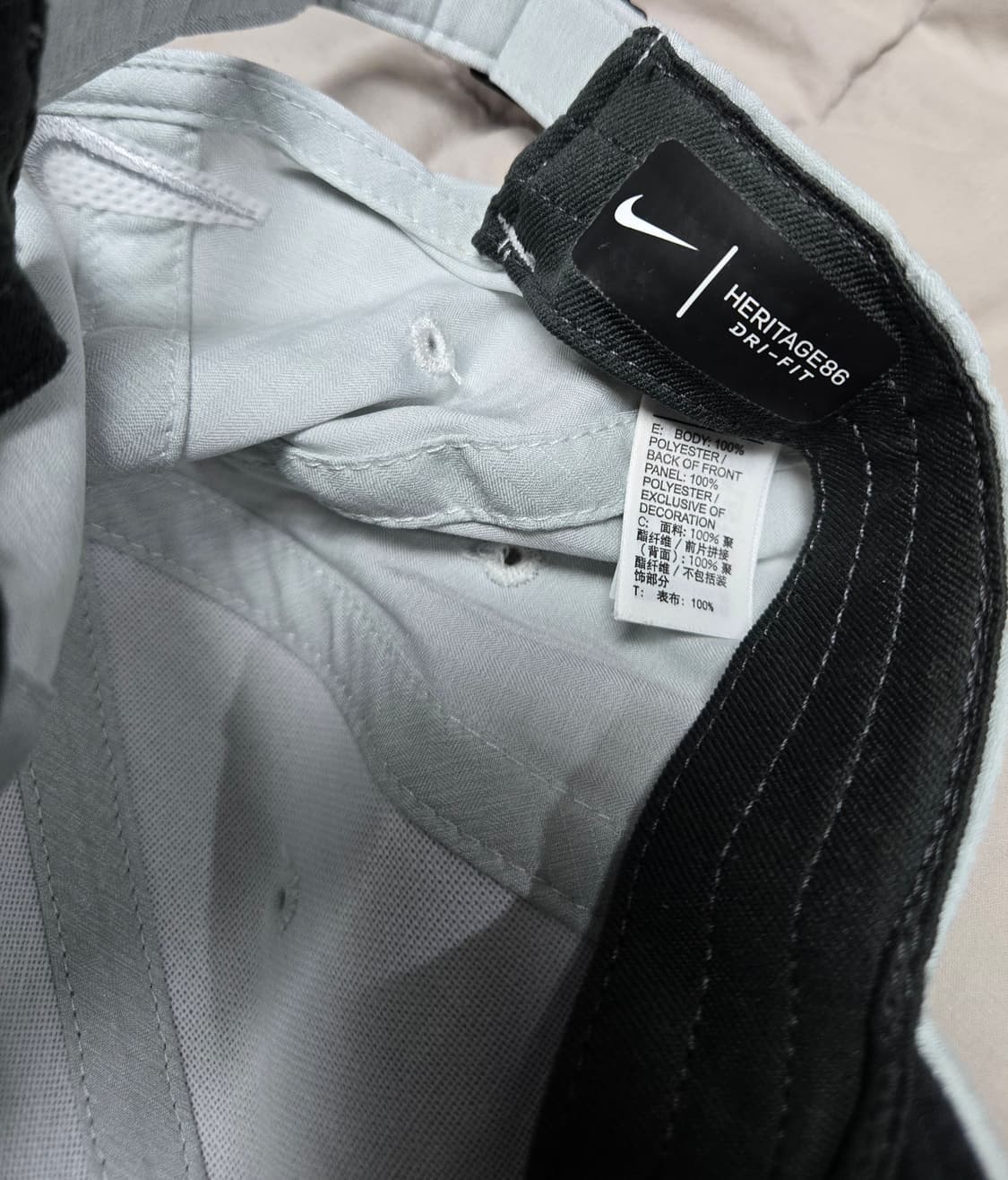 
나이키 드라이핏 그레이 헤리티지86  러닝 골프 볼캡 상품이미지2