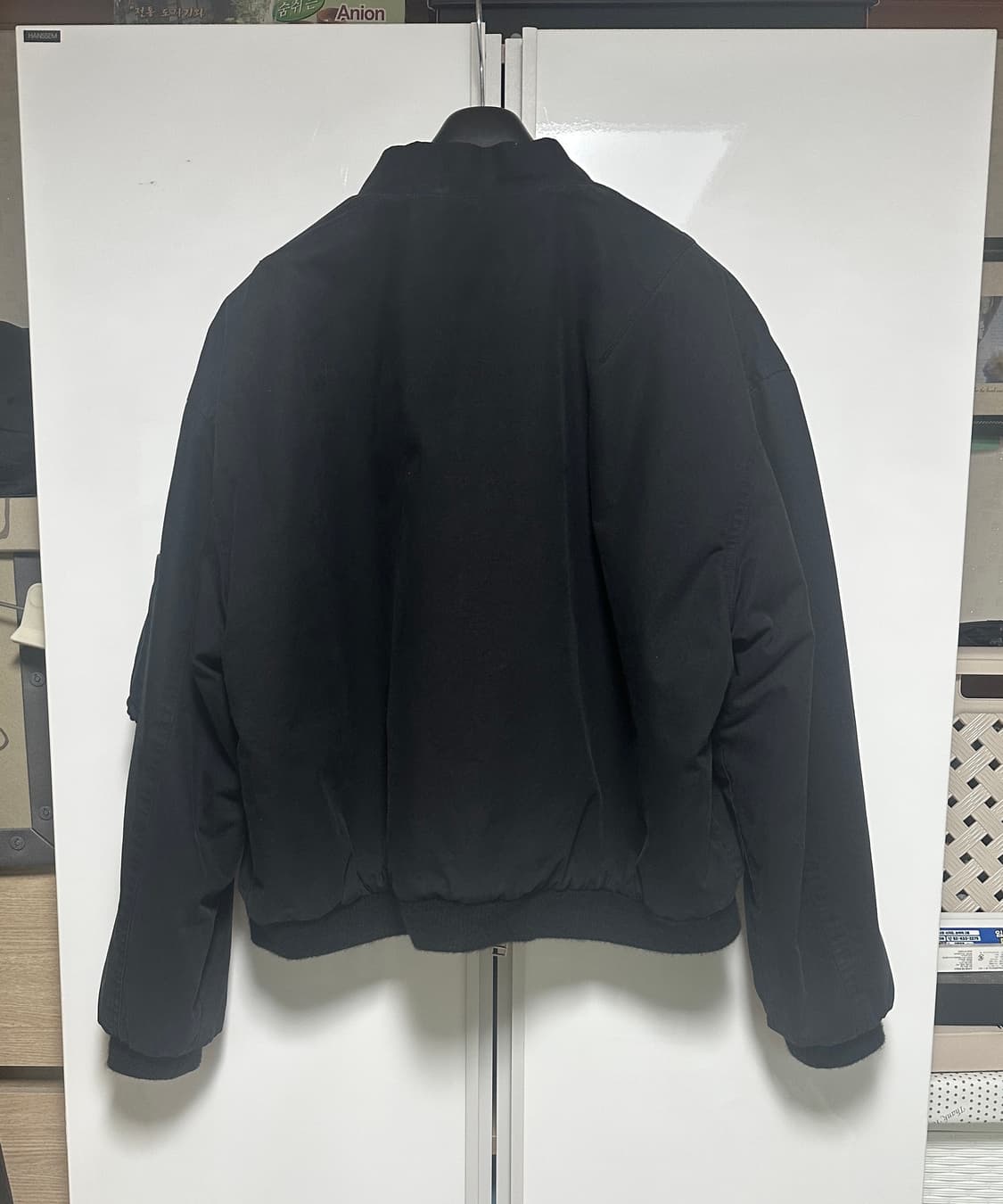 해칭룸 헤비 플라이트 자켓 블랙 2사이즈  상품이미지5