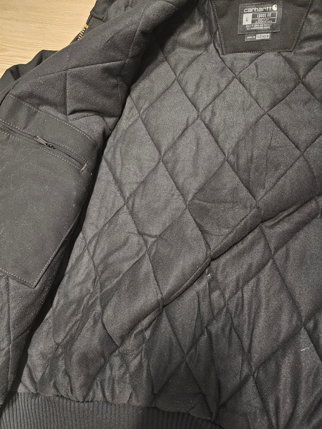 칼하트 액티브 자켓 J140 블랙 L 상품이미지3