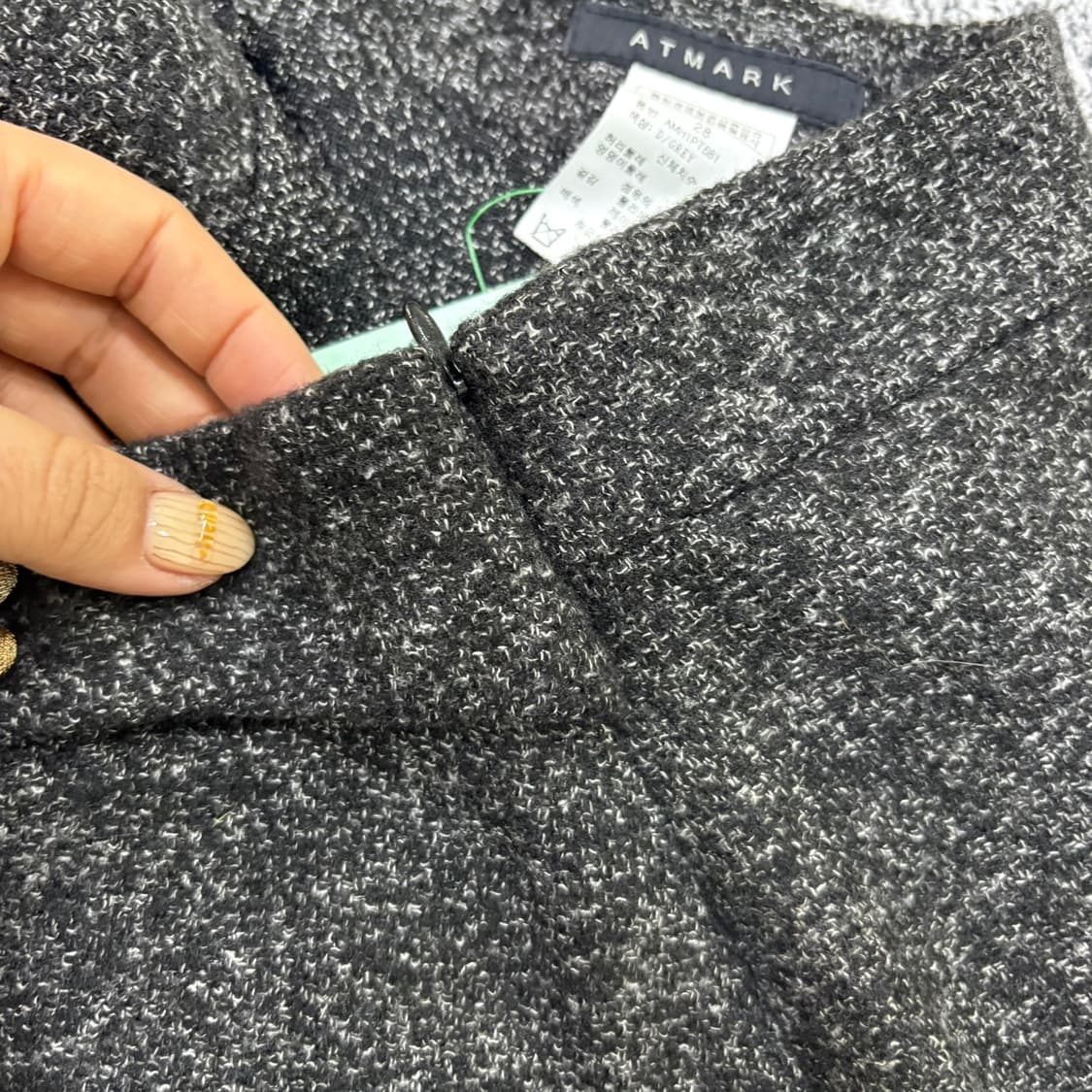 28 새상품 앳마크 트위드 치마바지 0402J 상품이미지3