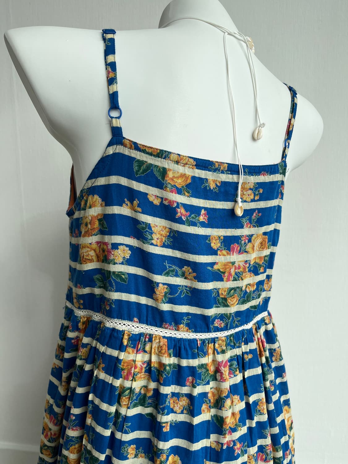 
스트라이프 플로럴 민소매 원피스 상품이미지5