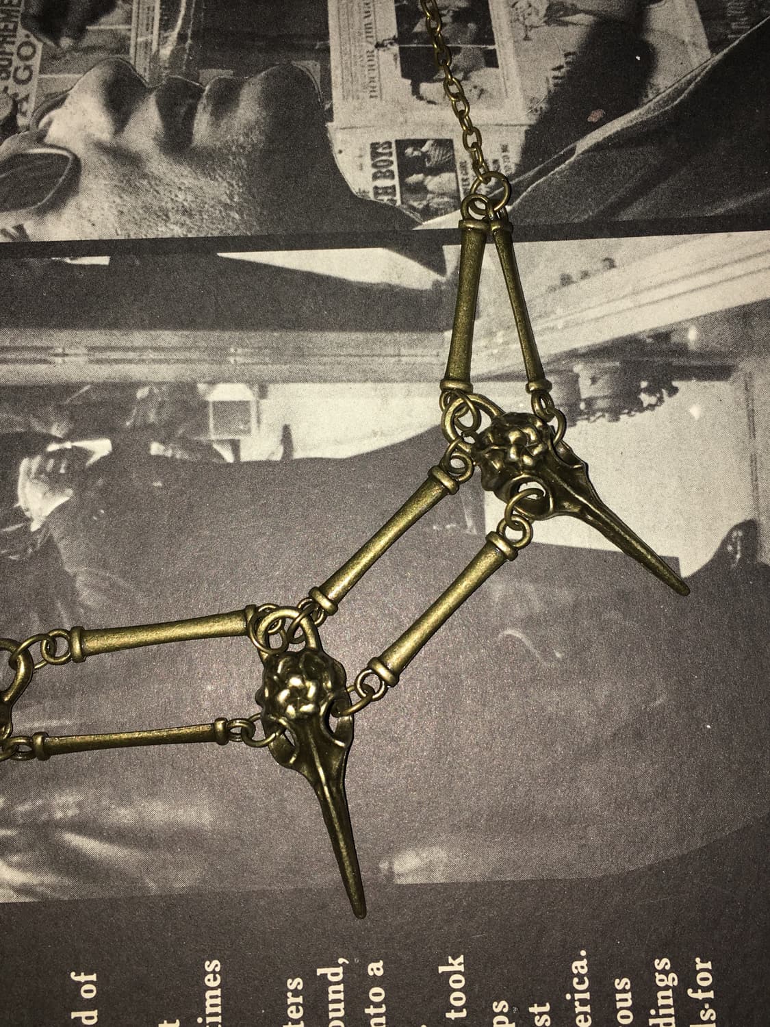 No. 52 / 난리나버린 악마인지 새인지 펑크 목걸이 상품이미지5