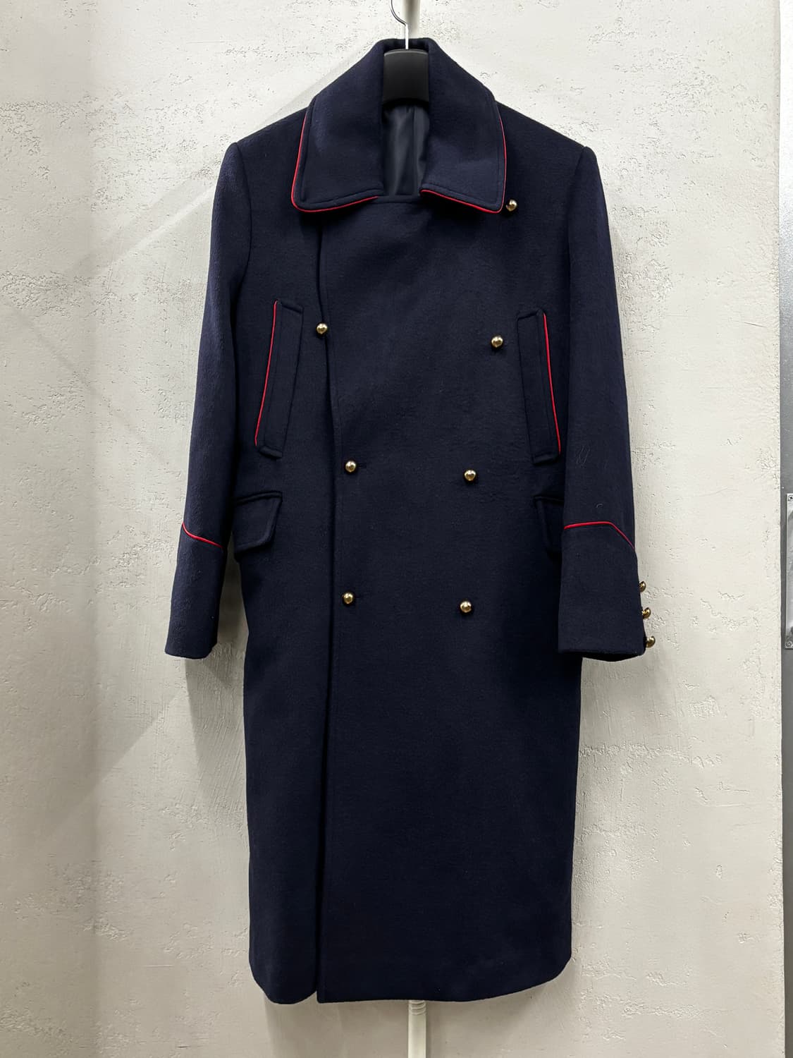 제너럴아이디어 밀리터리 파이핑 코트 네이비 M 상품이미지2