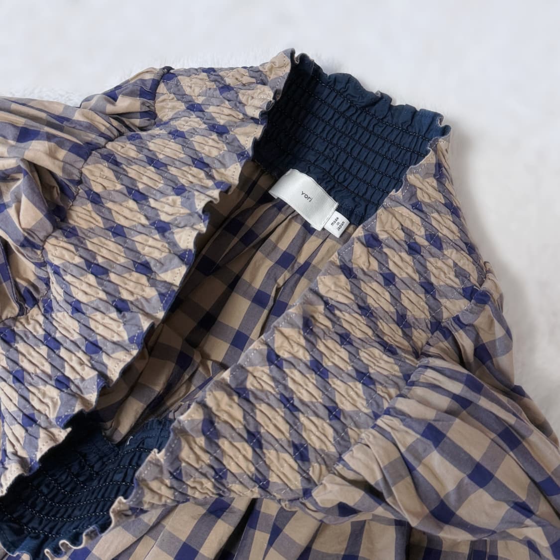 YORI 라떼갸루 모리걸 하구미 스즈코 어항 오프숄더 피크닉 블라우스 상품이미지5