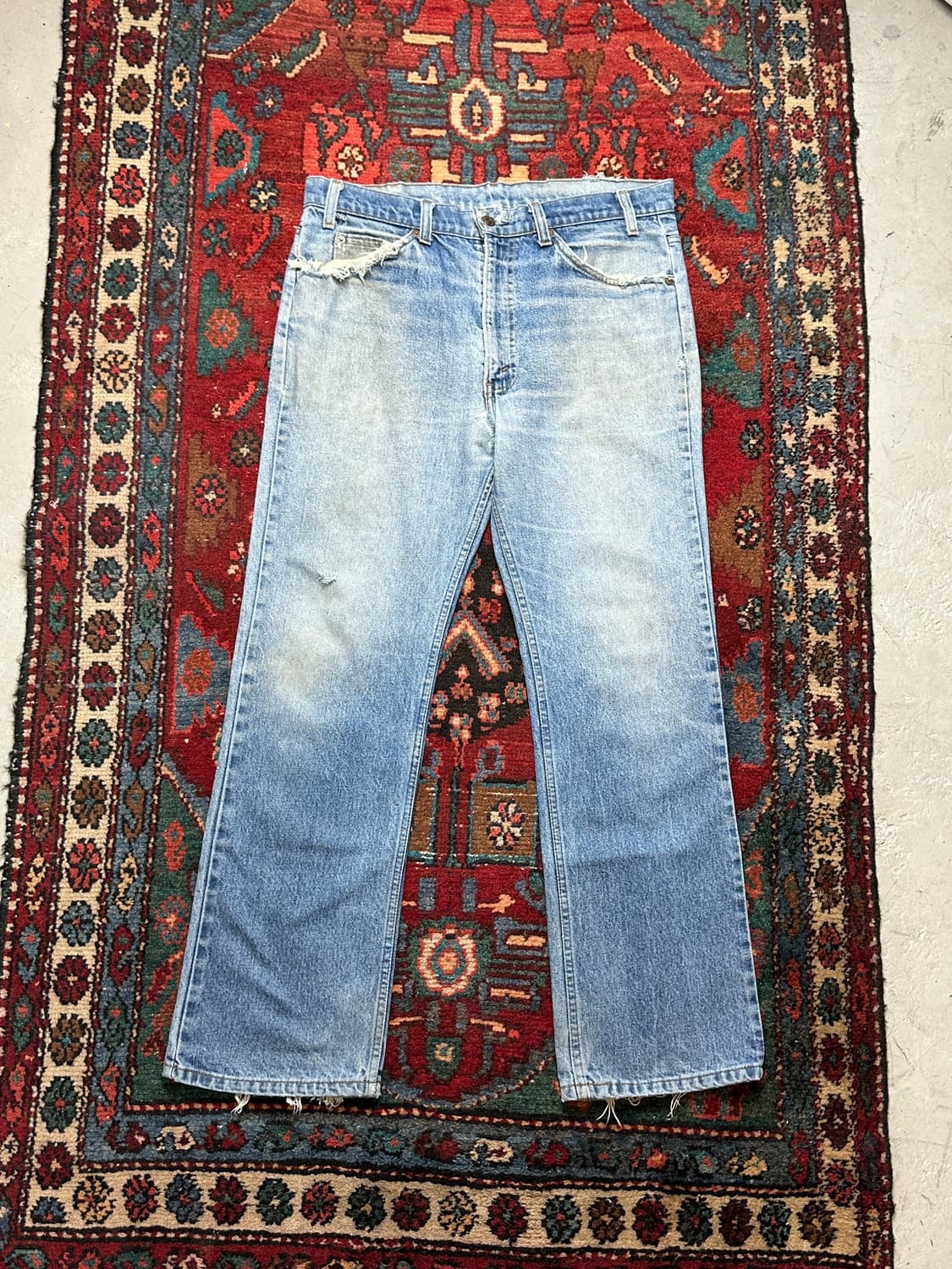 80’s USA Made 빈티지 리바이스 517 오렌지탭 부츠컷 상품이미지1