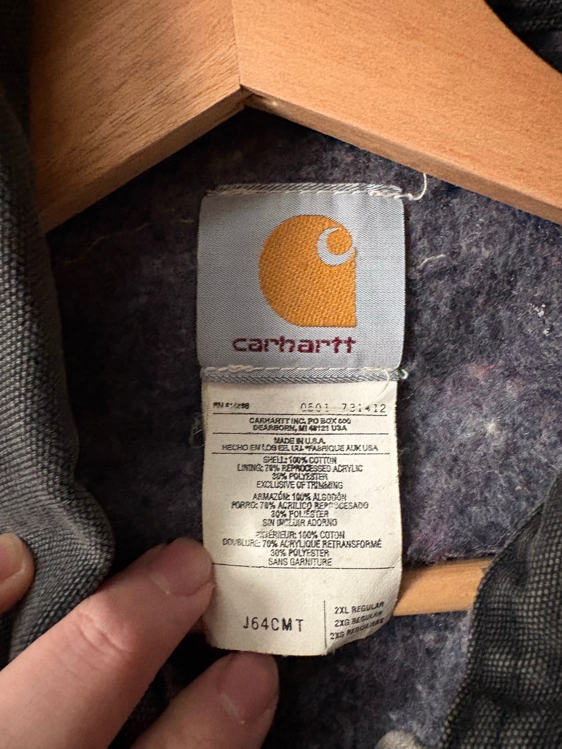 [XXL] 칼하트 j64 디트로이트자켓  상품이미지7