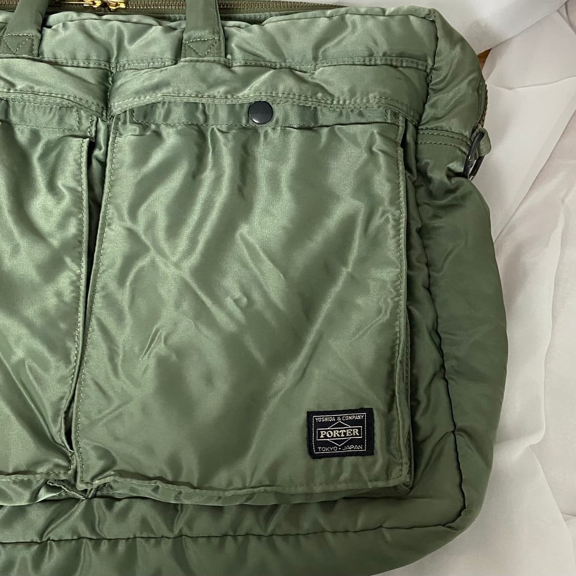 포터 탱커 2way 오버나이트 브리프케이스 세이지그린 상품이미지2