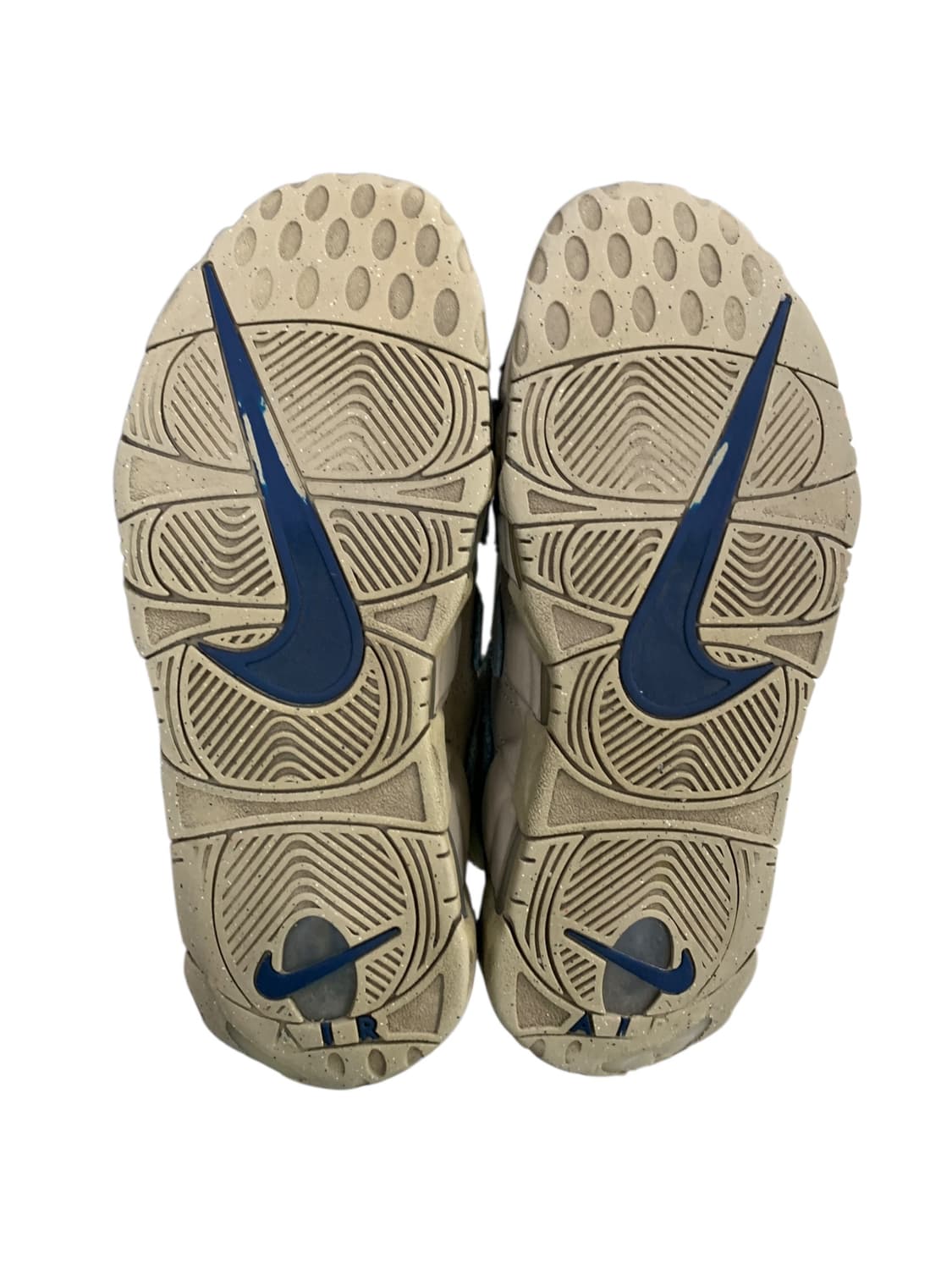 나이키 에어 모어 업템포 96 라임스톤 발레리안 블루 250 상품이미지6