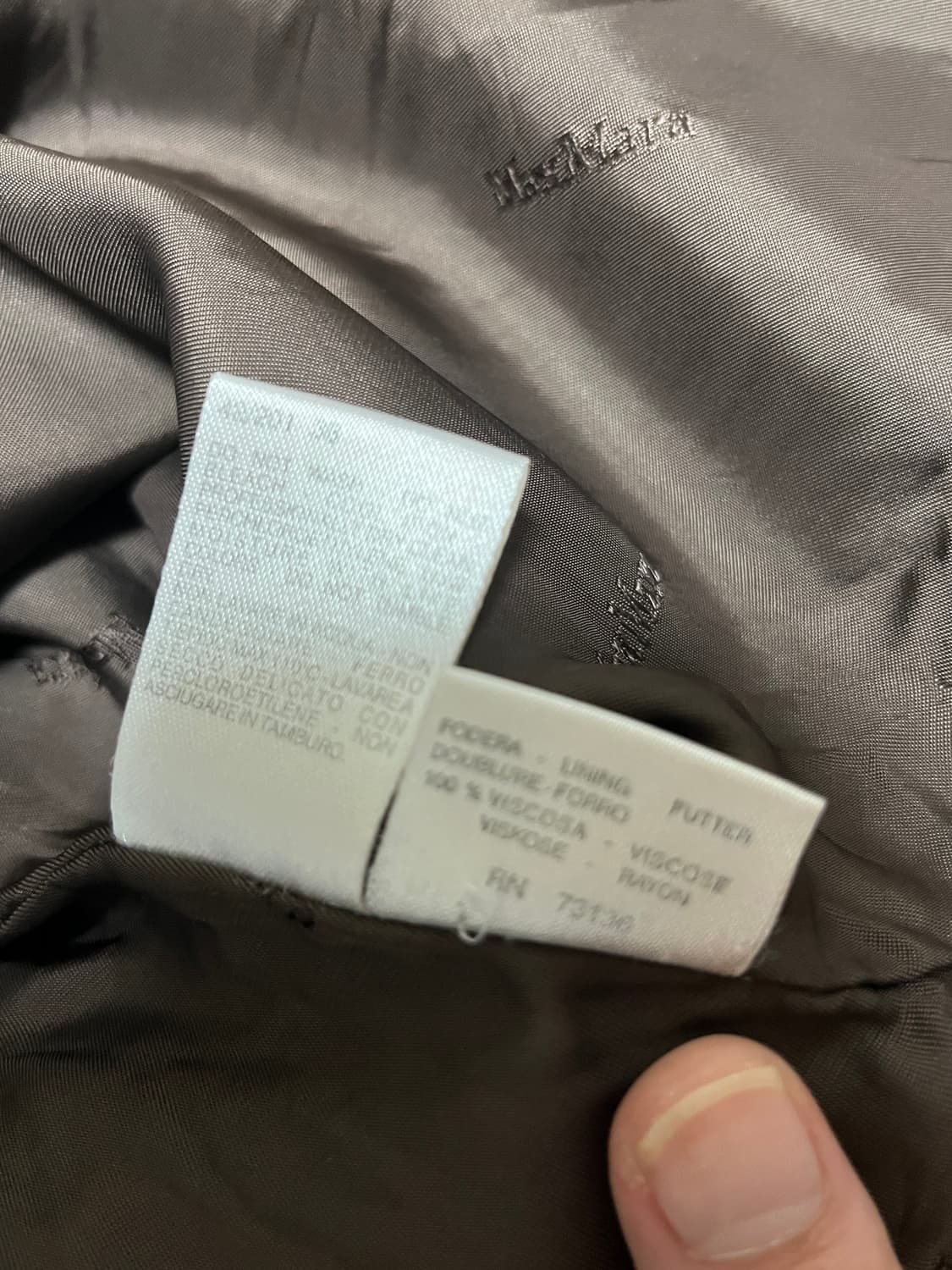 막스마라 브라운 더블 코트 38 상품이미지5