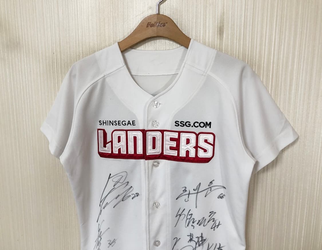KBO SSG랜더스 홈유니폼/져지 85 #53 최주환(선수단싸인) 상품이미지5
