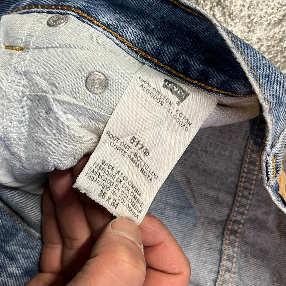 Levis517 리페어 데님 부츠컷 (35“) 상품이미지6