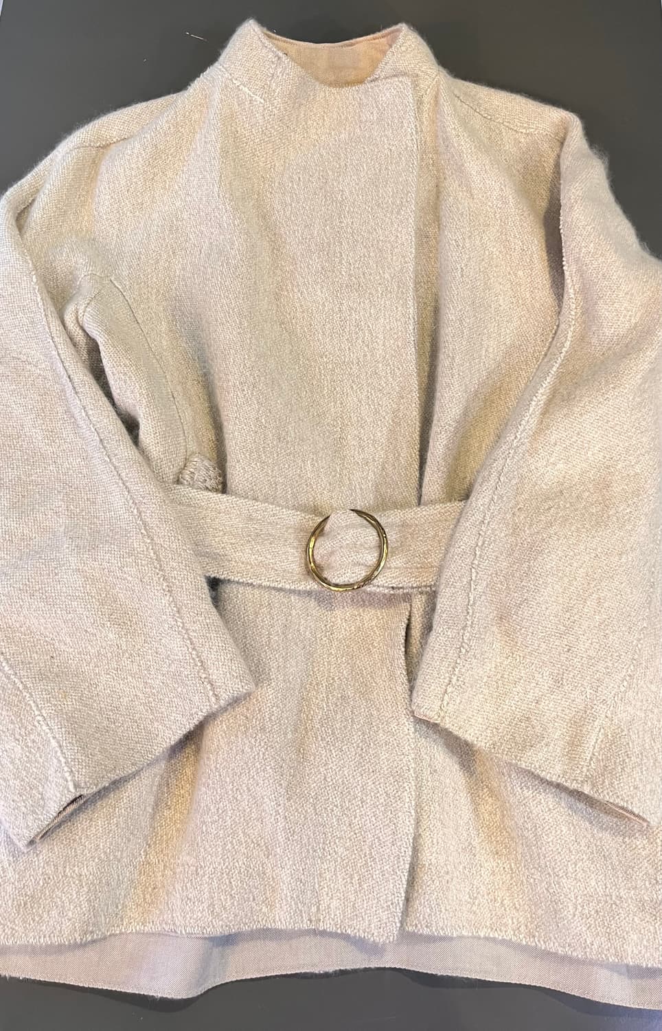 타임 앙고라 울 프린지 벨티드 자켓 상품이미지3